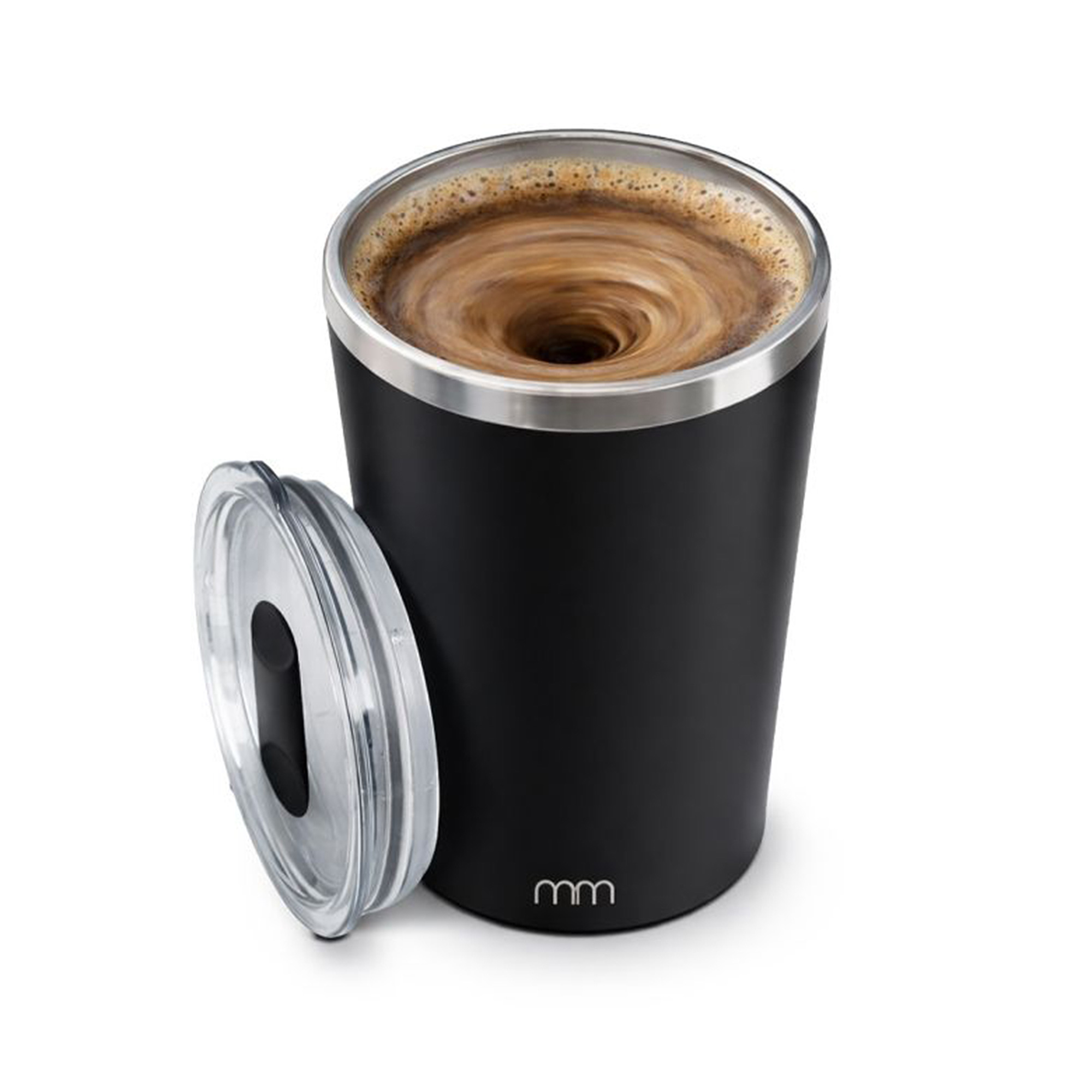 Selbst umrührender Becher To Go mit Deckel