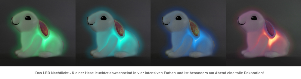 LED Nachtlicht - Kleiner Hase 2976 - 1