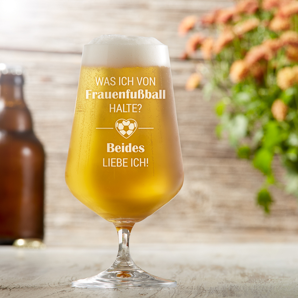 Bierglas mit Gravur - Frauenfußball 3205