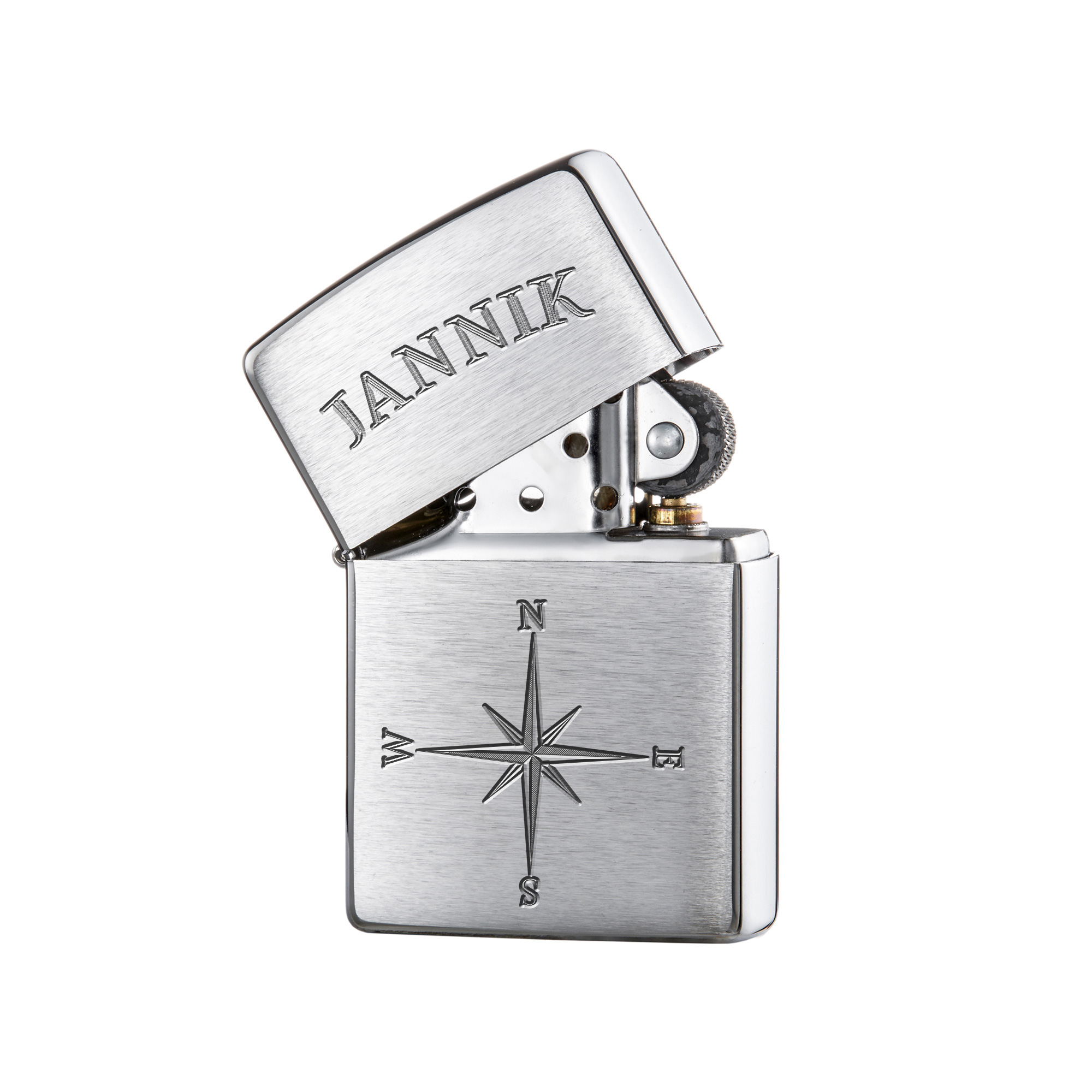 Zippo Sturmfeuerzeug mit Gravur - Kompass