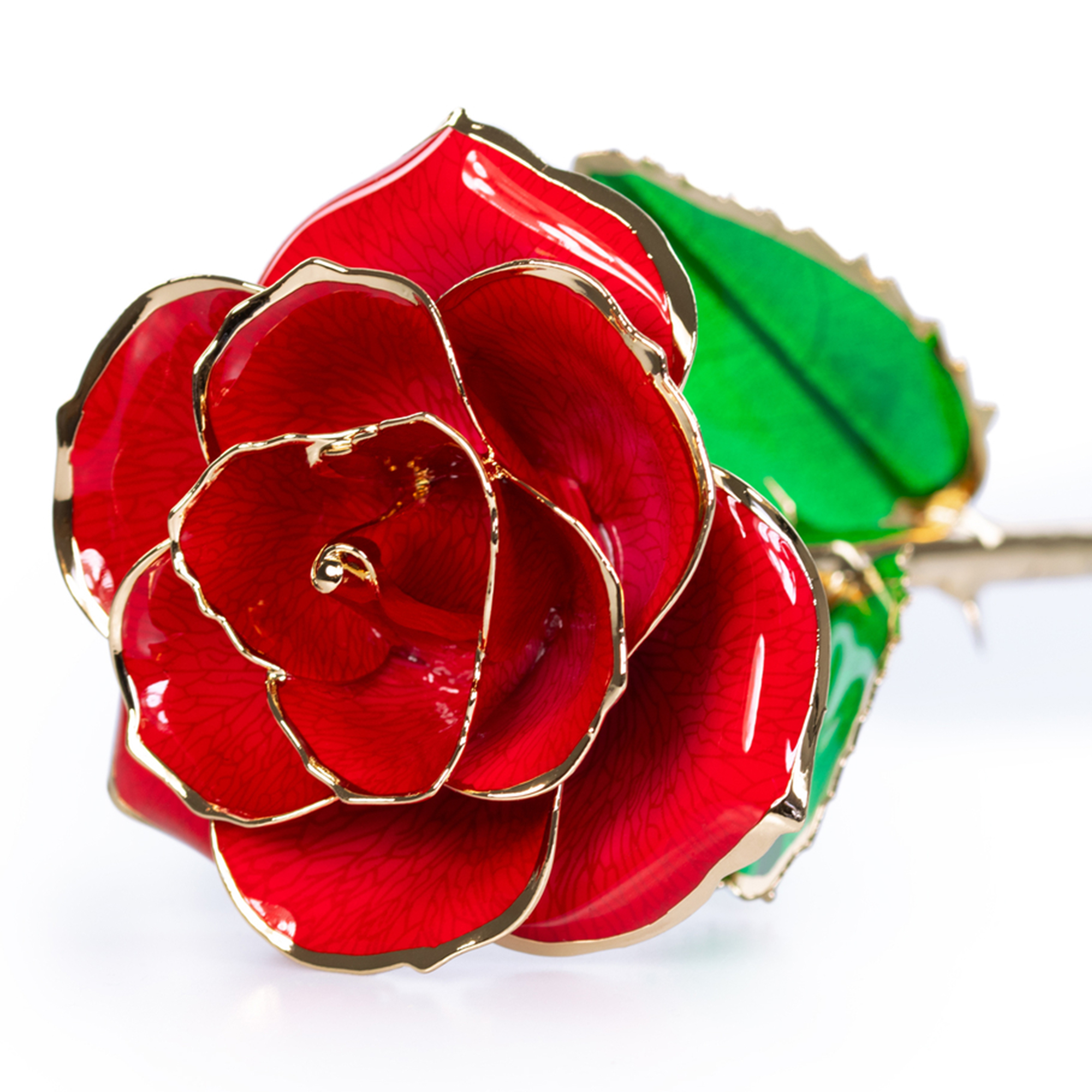 Vergoldete Rose mit personalisierter Geschenkbox 3430 - 6
