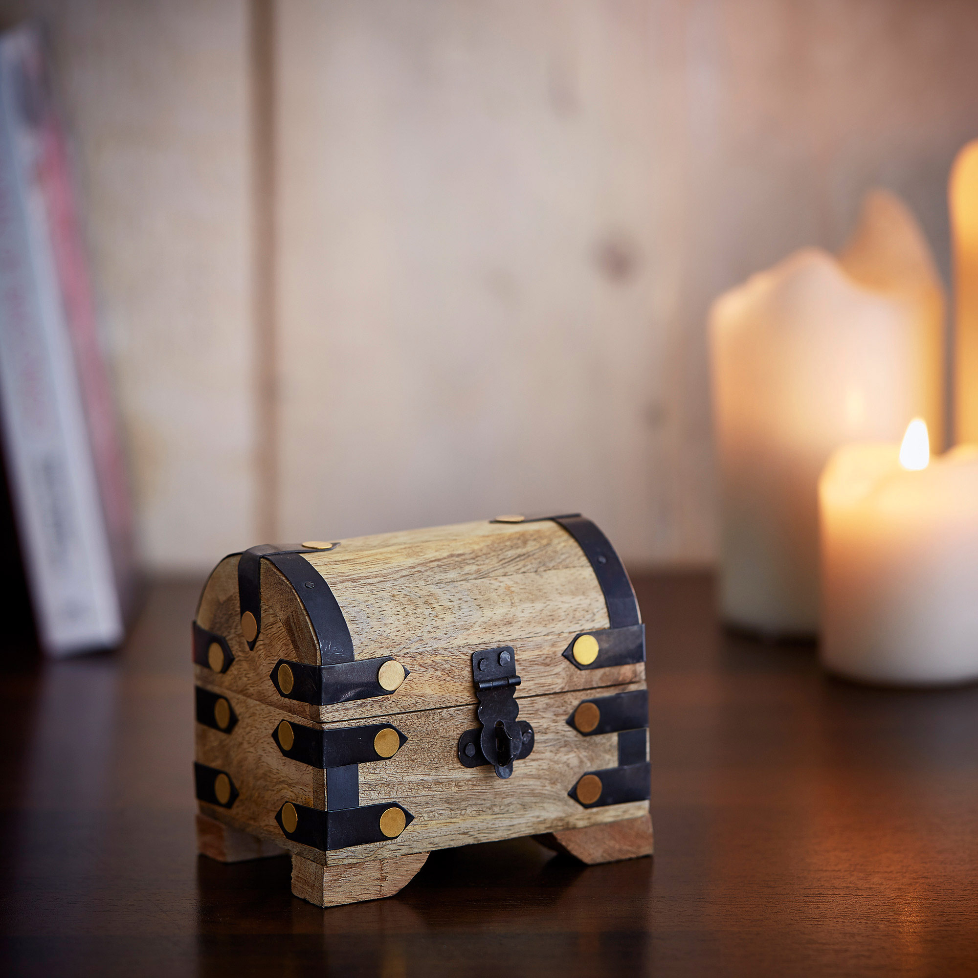 Mini Geld Schatztruhe - Hell