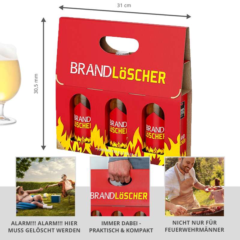 Bier Handtasche für Männer - Brandlöscher