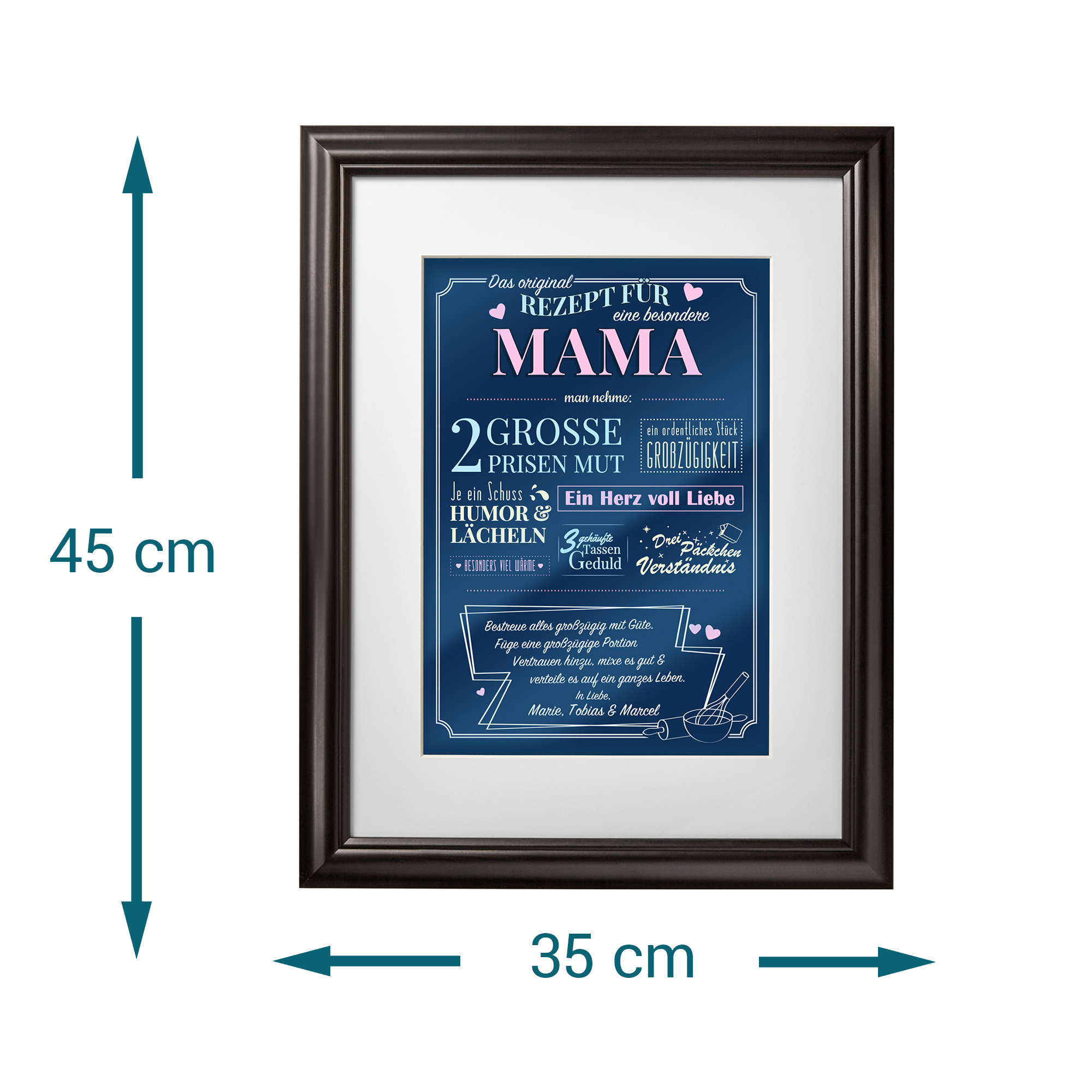 Personalisiertes Bild - Rezept für eine besondere Mama 236-18-MZ - 4