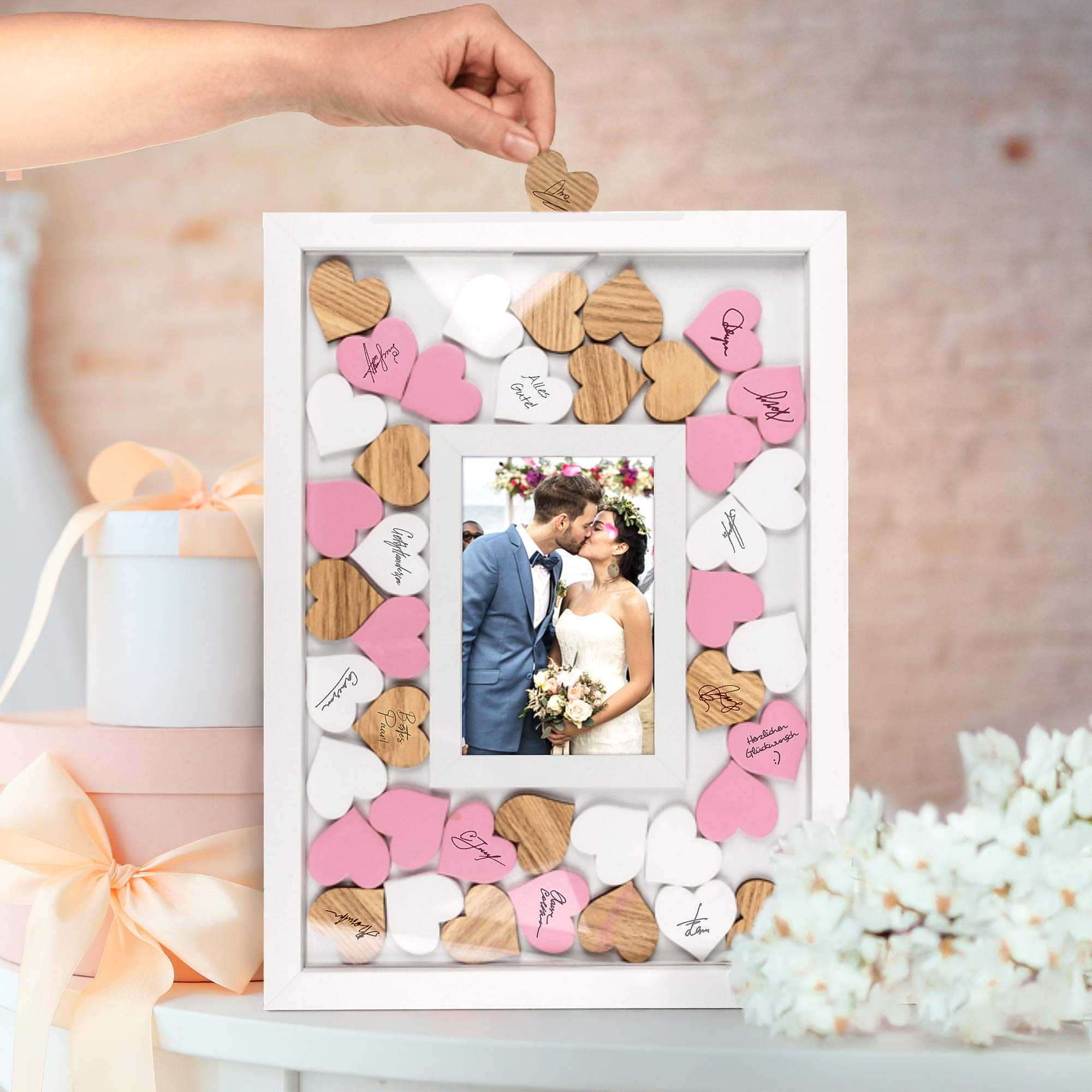 Bilderrahmen Gästebuch zur Hochzeit