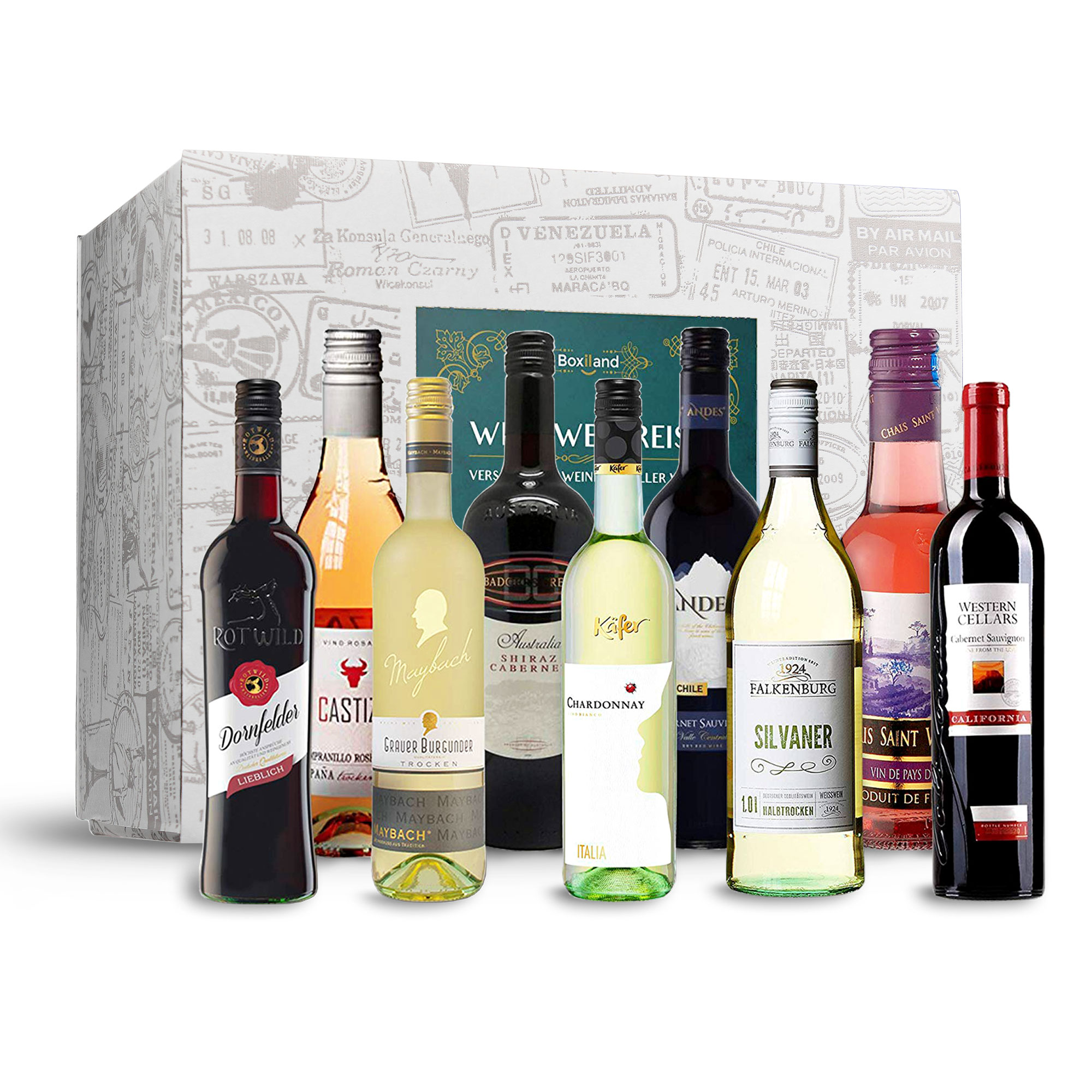 Wein Weltreise - 9er Geschenkbox