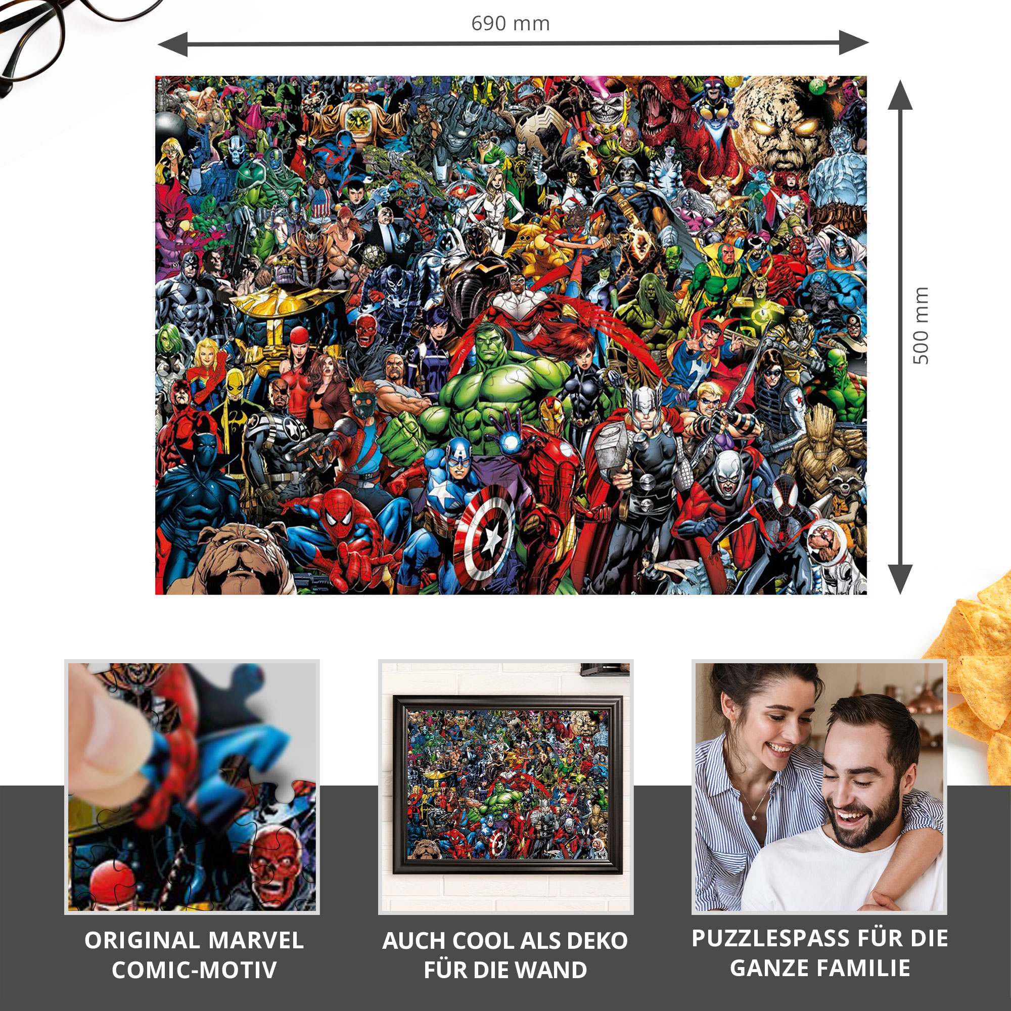 Marvel Puzzle - 1000 Teile 1017-DH-0000 - 1