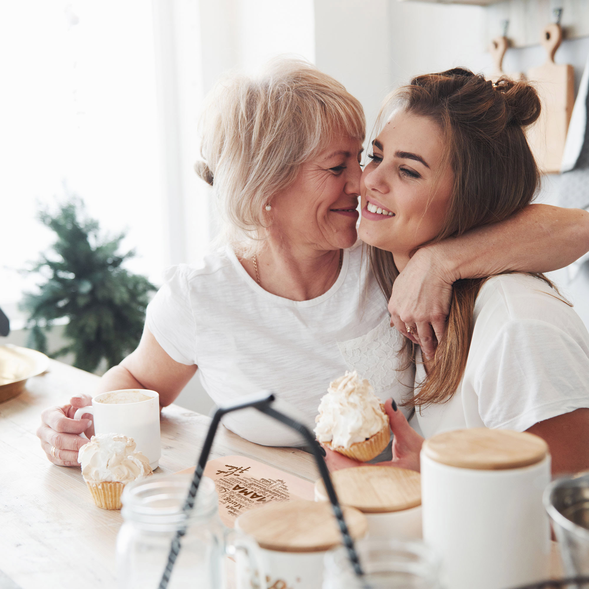 Frühstücksbrettchen für Mama - Wortherz