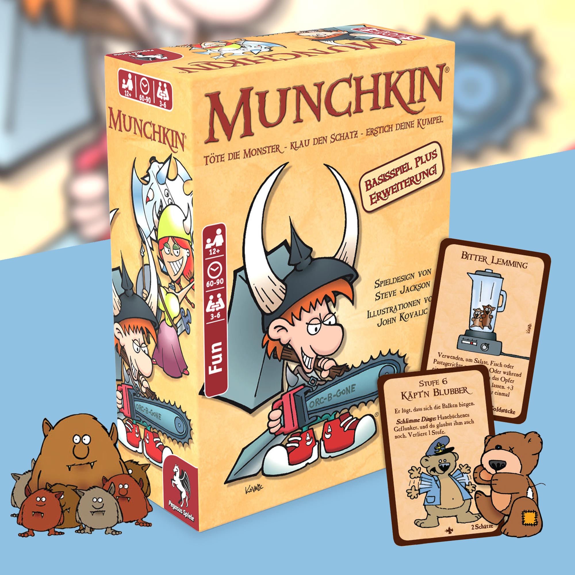 Gesellschaftsspiel Munchkin - Kartenspiel für 3 bis 6 Spieler