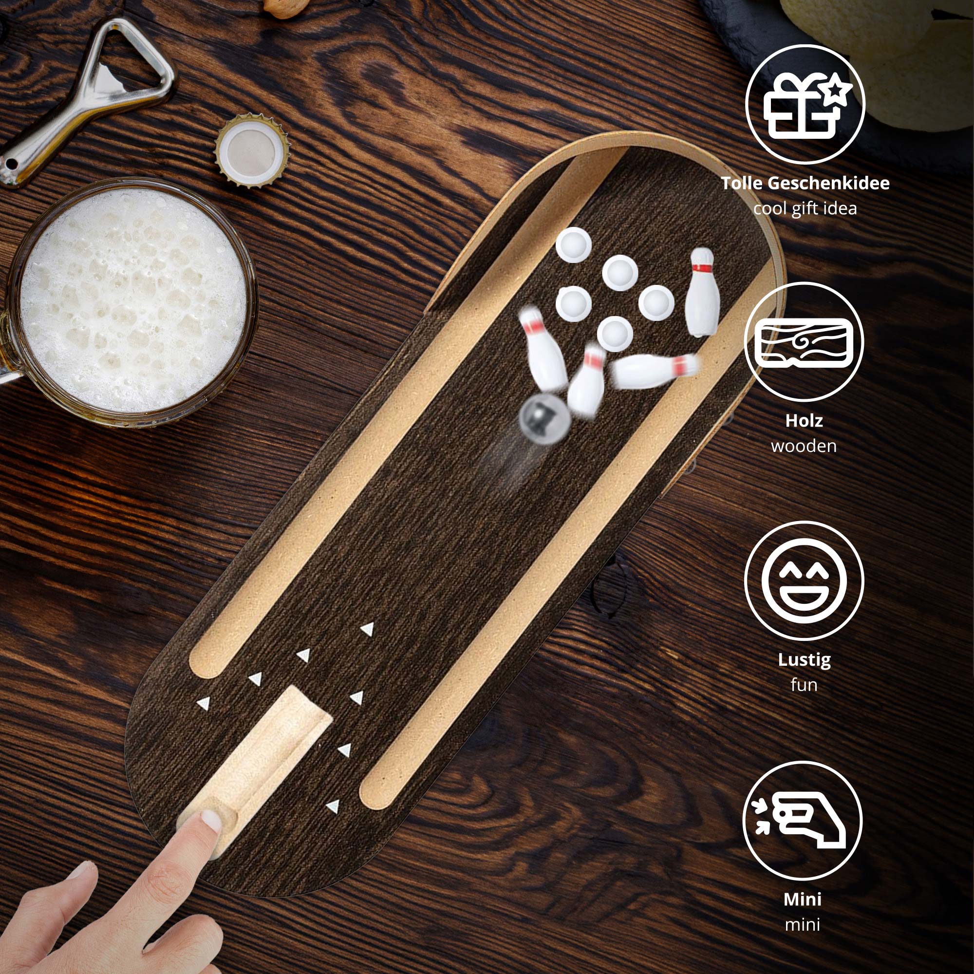 Mini Bowling Bahn Set