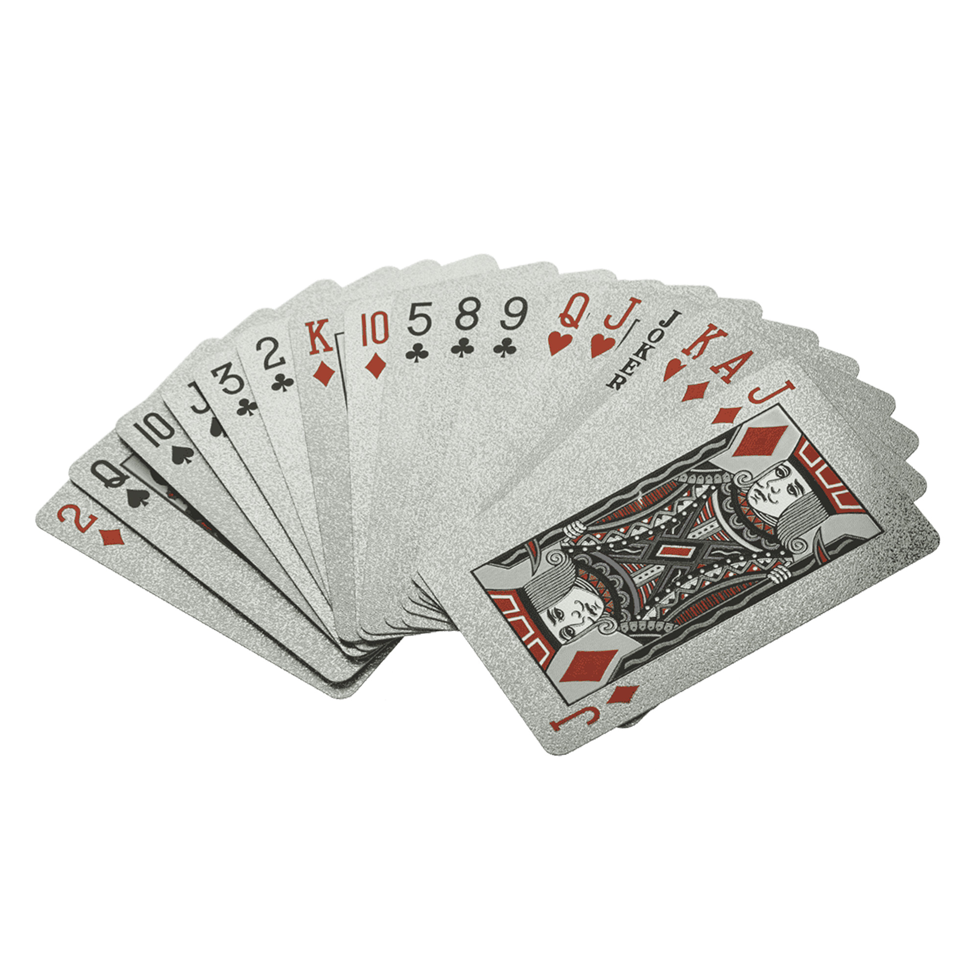Silberne Spielkarten Deluxe in edler Verpackung Silberne Spielkarten Deluxe in edler Verpackung