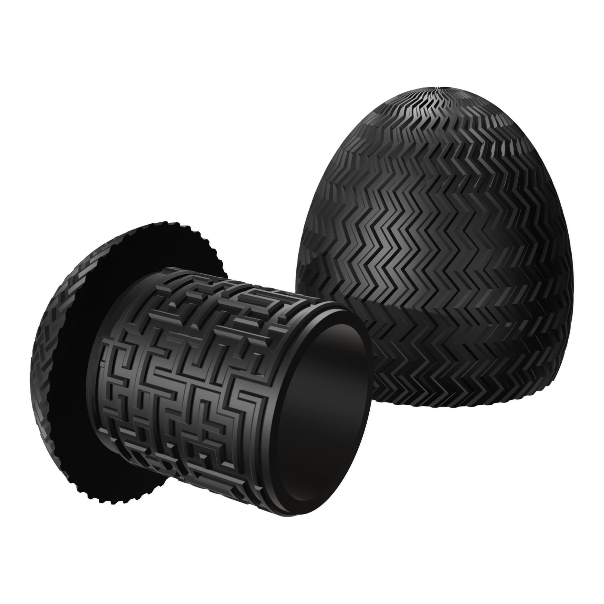 Labyrinthbox Ei – Geschenkverpackung für Geld & Gutscheine - Schwarz