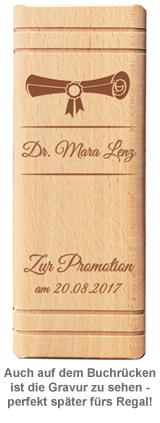 Personalisiertes Sparbuch zur Promotion 3001 - 2