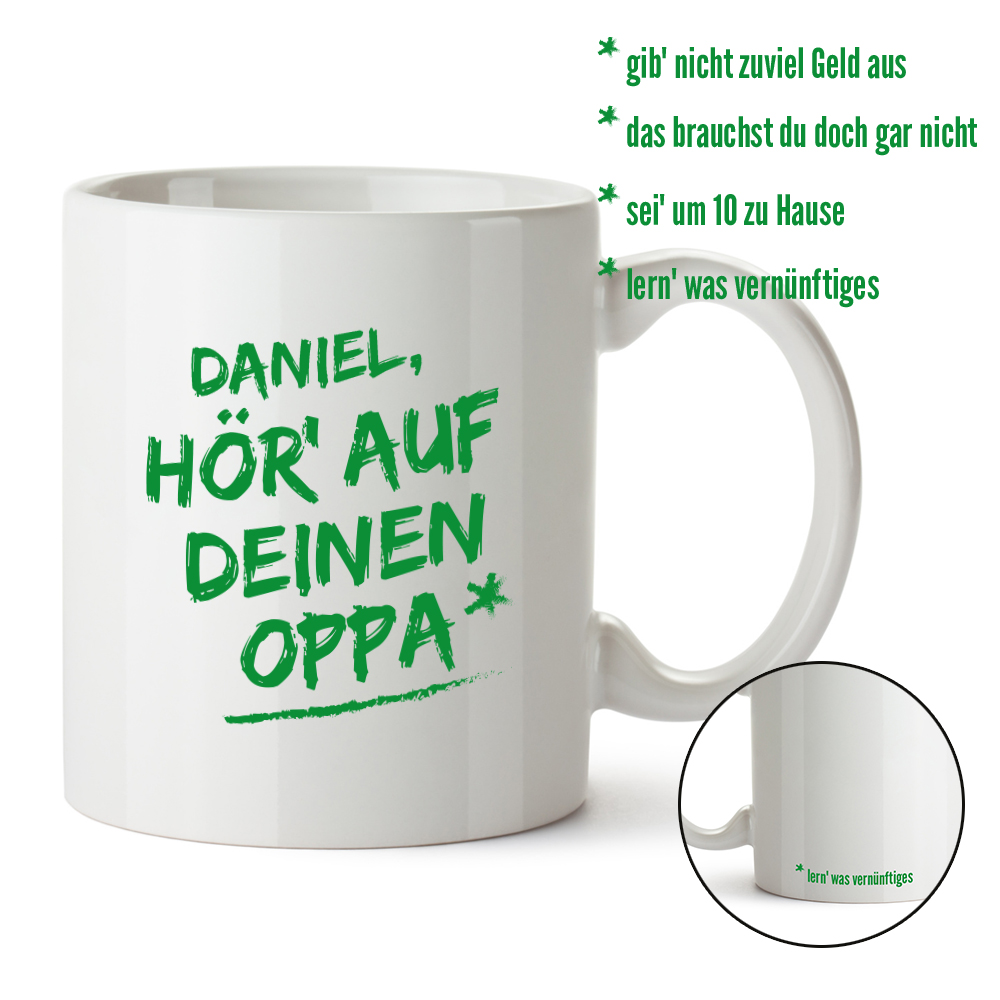 Personalisierte Tasse - Hör auf Deinen Oppa 2033