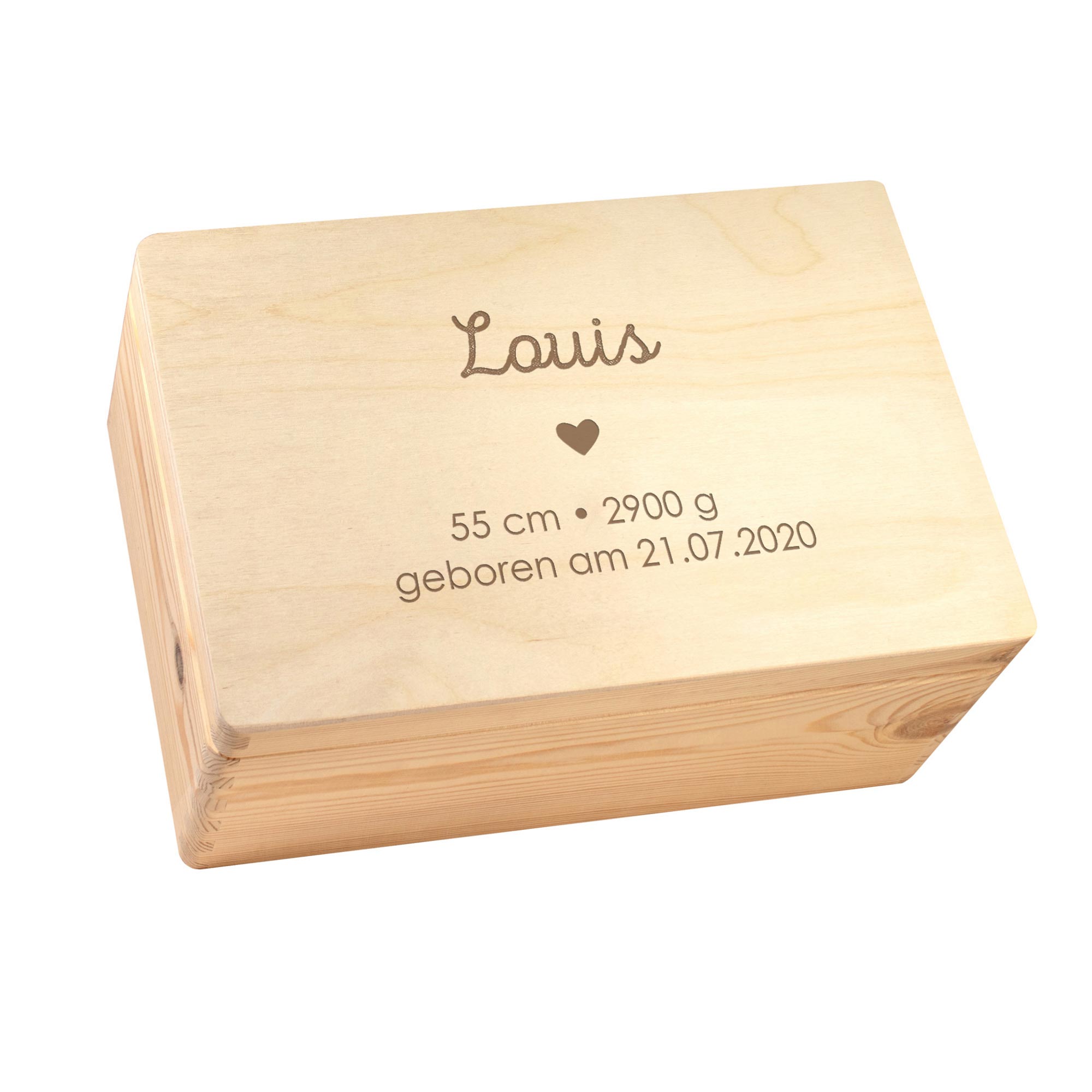 Memory Box zur Geburt - Herz