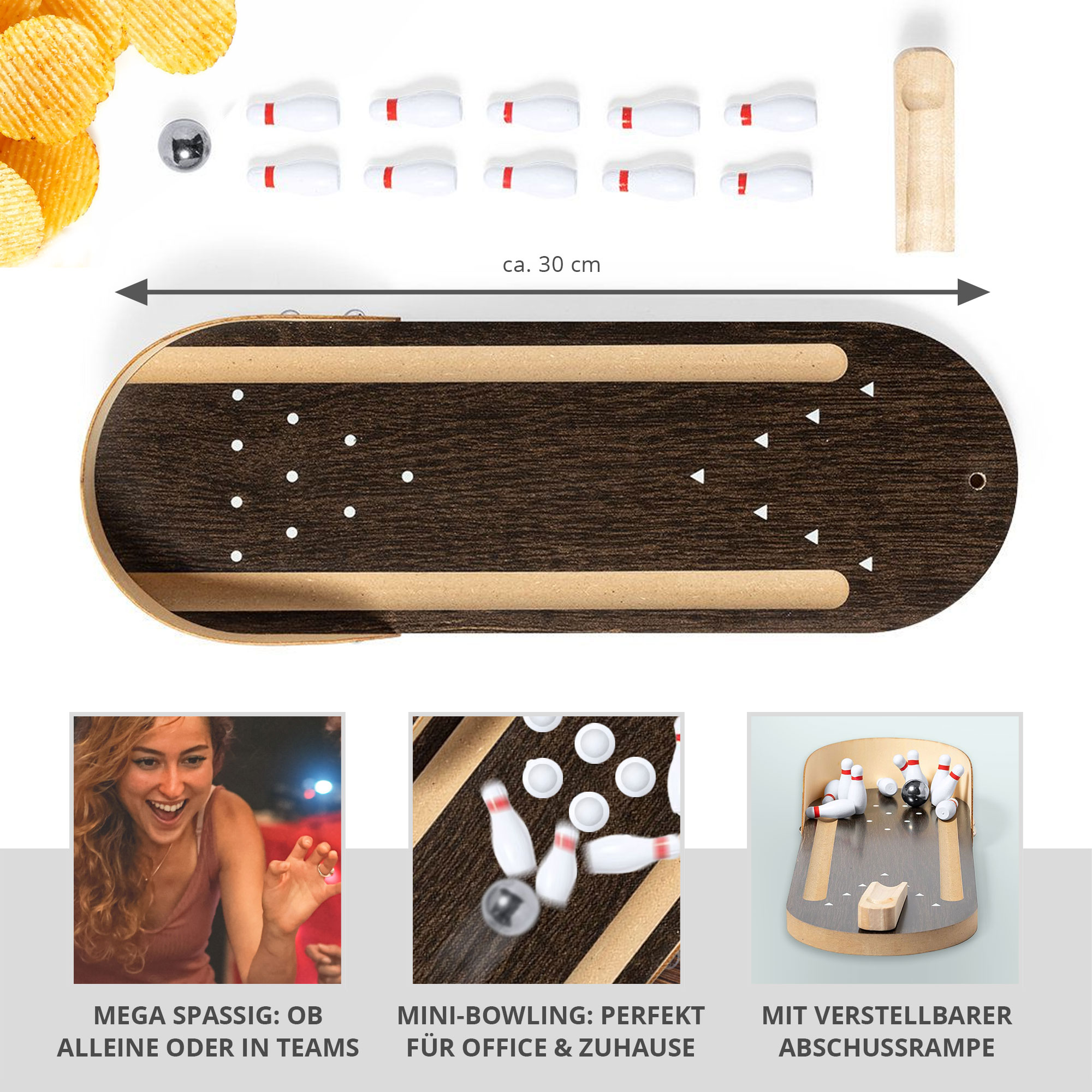 Mini Bowling Bahn Set