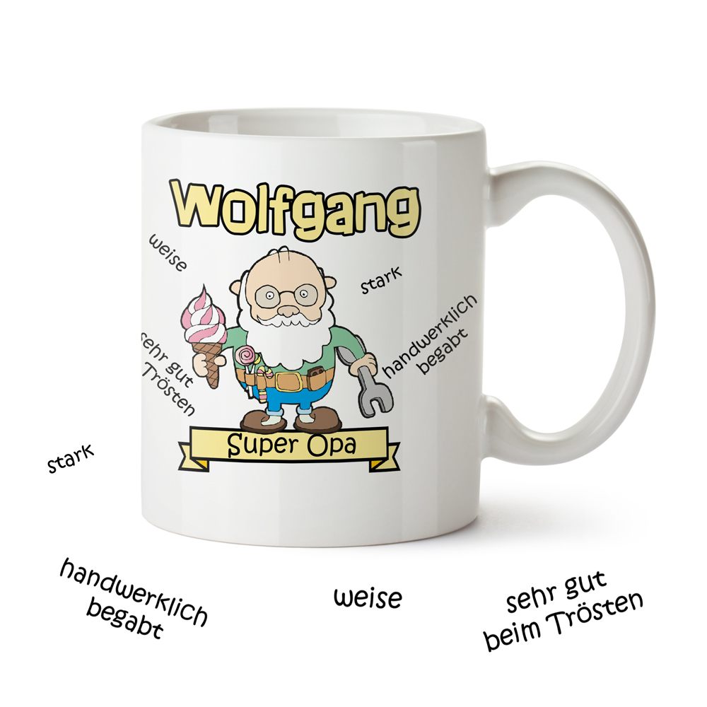 Personalisierte Tasse - Super Opa 2370 Personalisierte Tasse - Super Opa 2370