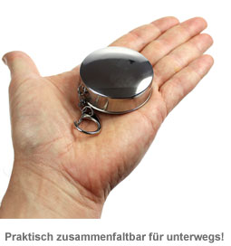 Teleskop Shotbecher mit Schlüsselanhänger
