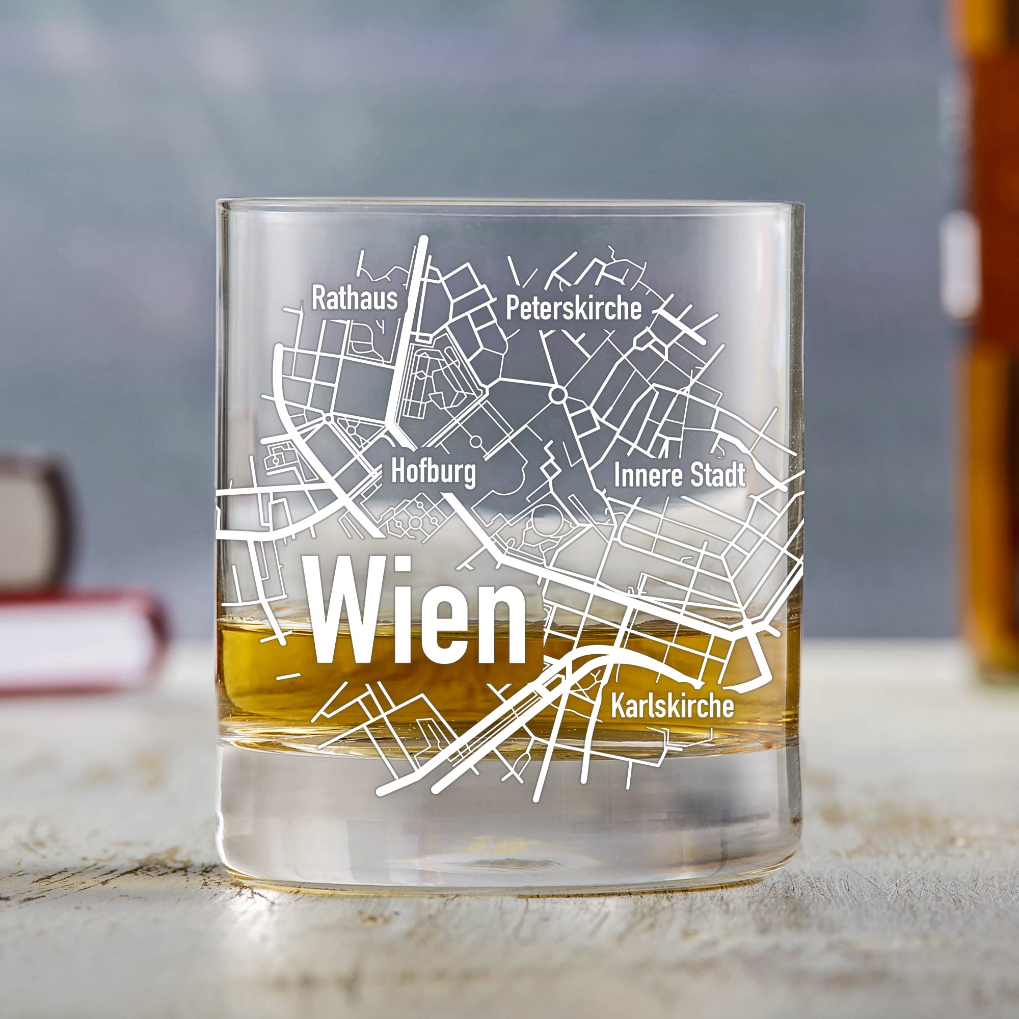 Whiskyglas - Stadtplan - Wien - Standard