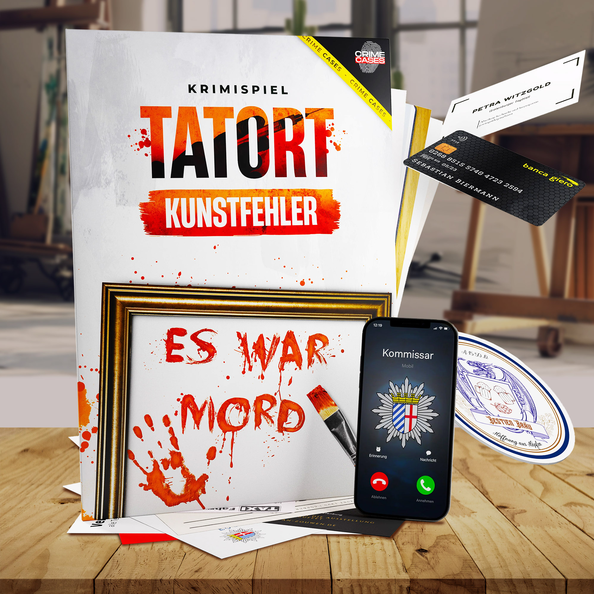 Detektivspiel - Krimi Tatort Kunstfehler