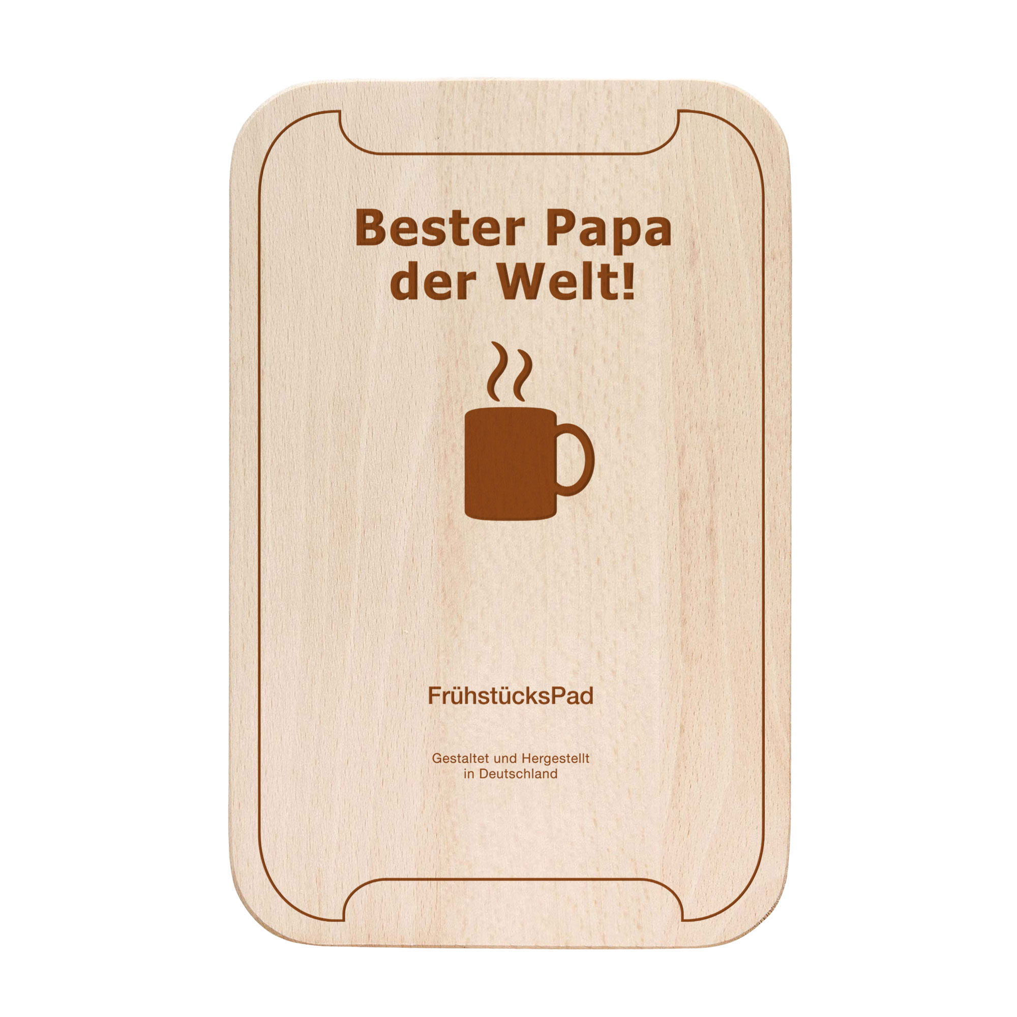 FrühstücksPad mit Gravur - Bester Papa