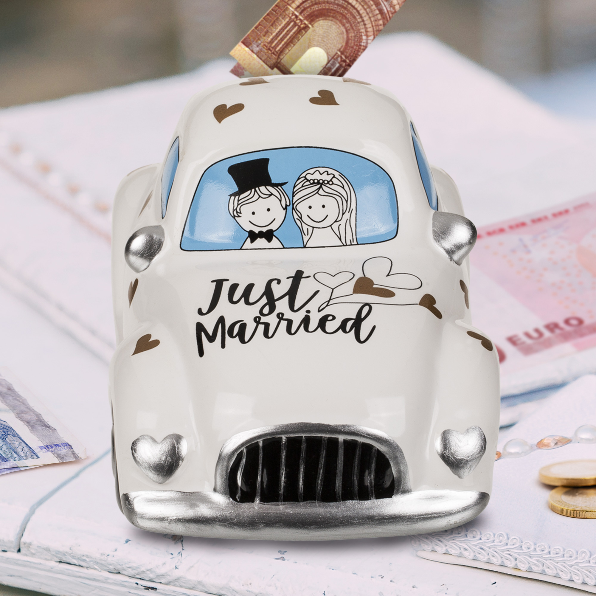 ❤️ Spruchschild Just Married für Brautauto online kaufen - ESS