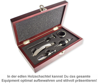 Wein Sommelier-Set - mit Gravur 1616 - 1