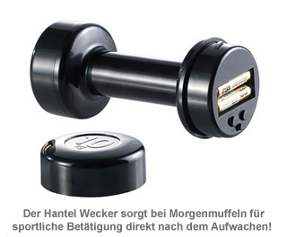 Hantel Wecker mit LCD Uhr 1236 - 1