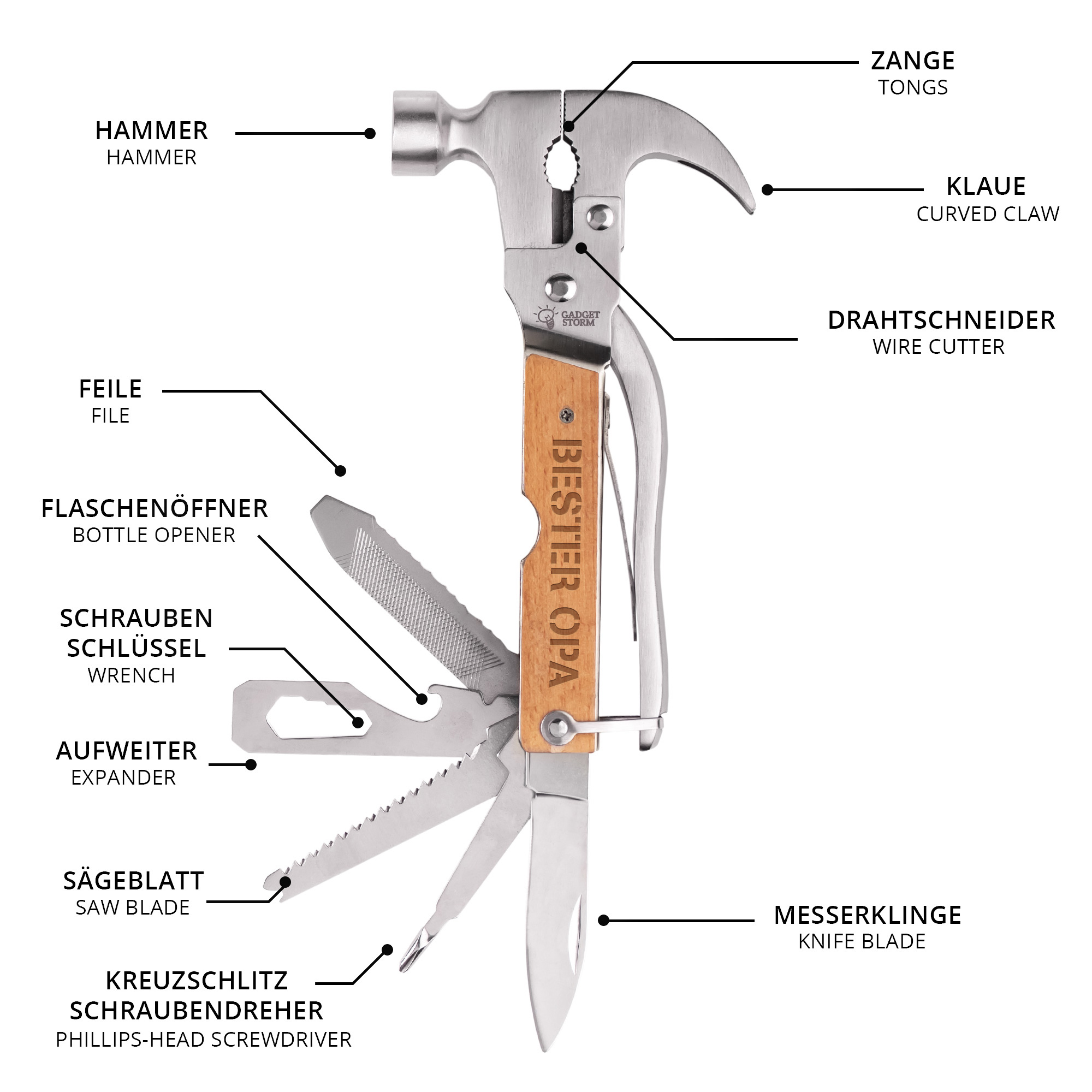 Multitool - Bester Opa - Standard