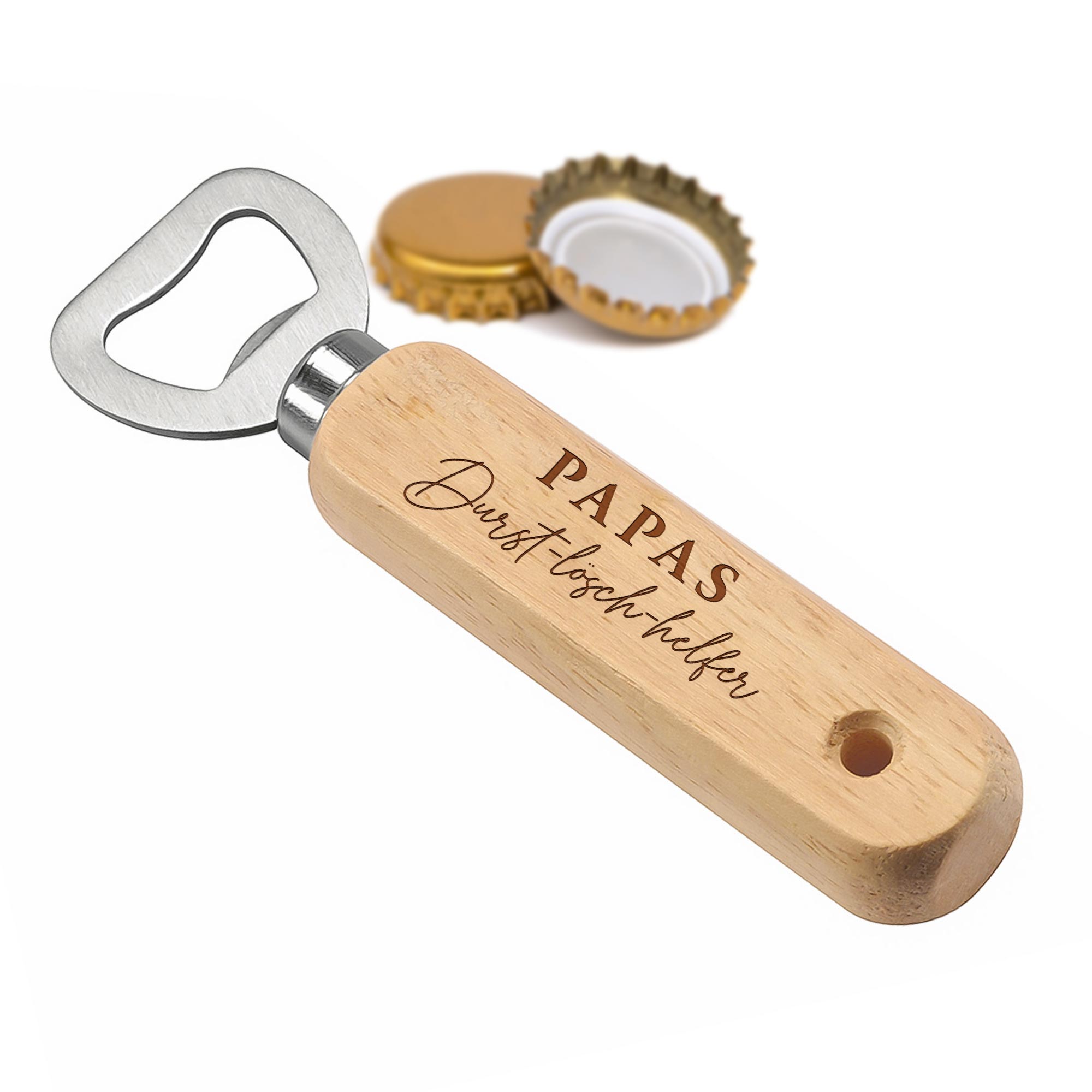 Personalisierter Flaschenöffner aus Holz Personalisierter Flaschenöffner aus Holz