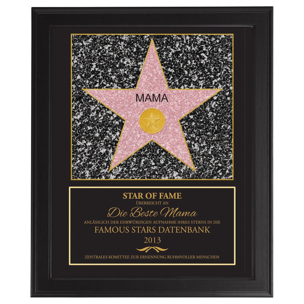 Star of Fame - personalisiertes Bild für Mama Star of Fame - personalisiertes Bild für Mama