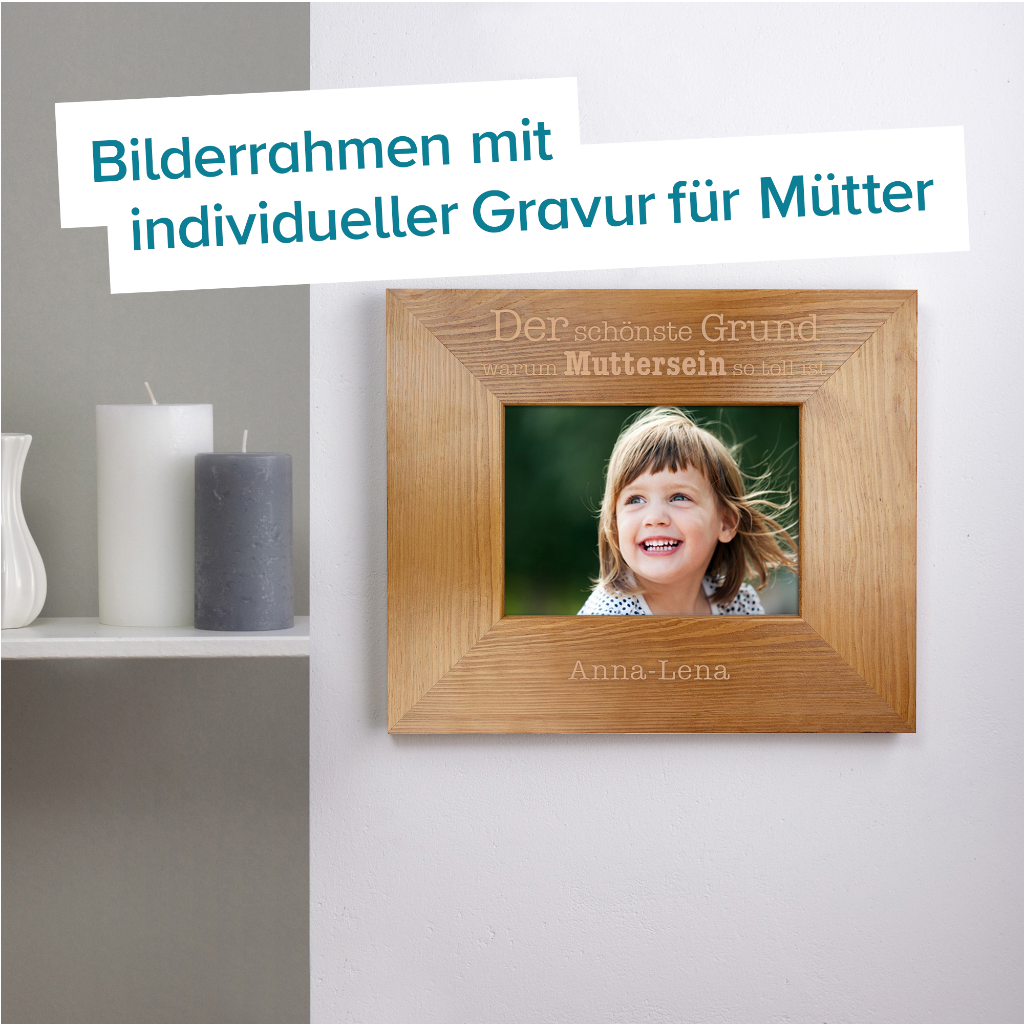 Personalisierter Bilderrahmen - Warum Muttersein so toll ist