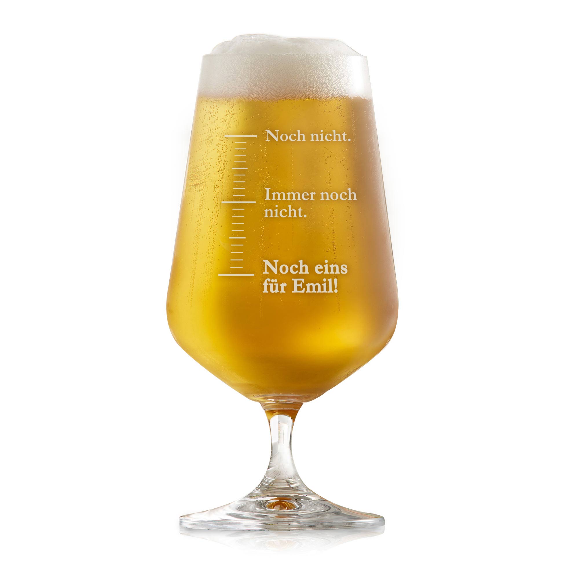 Bierglas mit Gravur - Noch eins