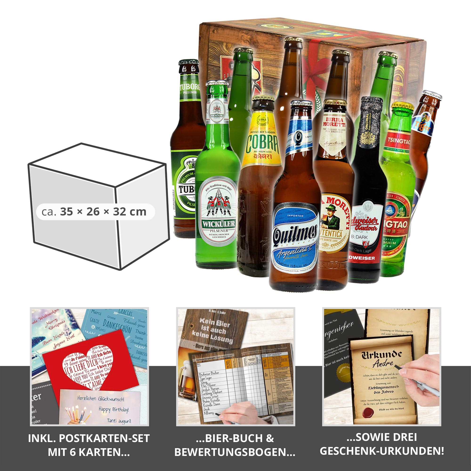 Bier Weltreise XL - 12er Geschenkbox