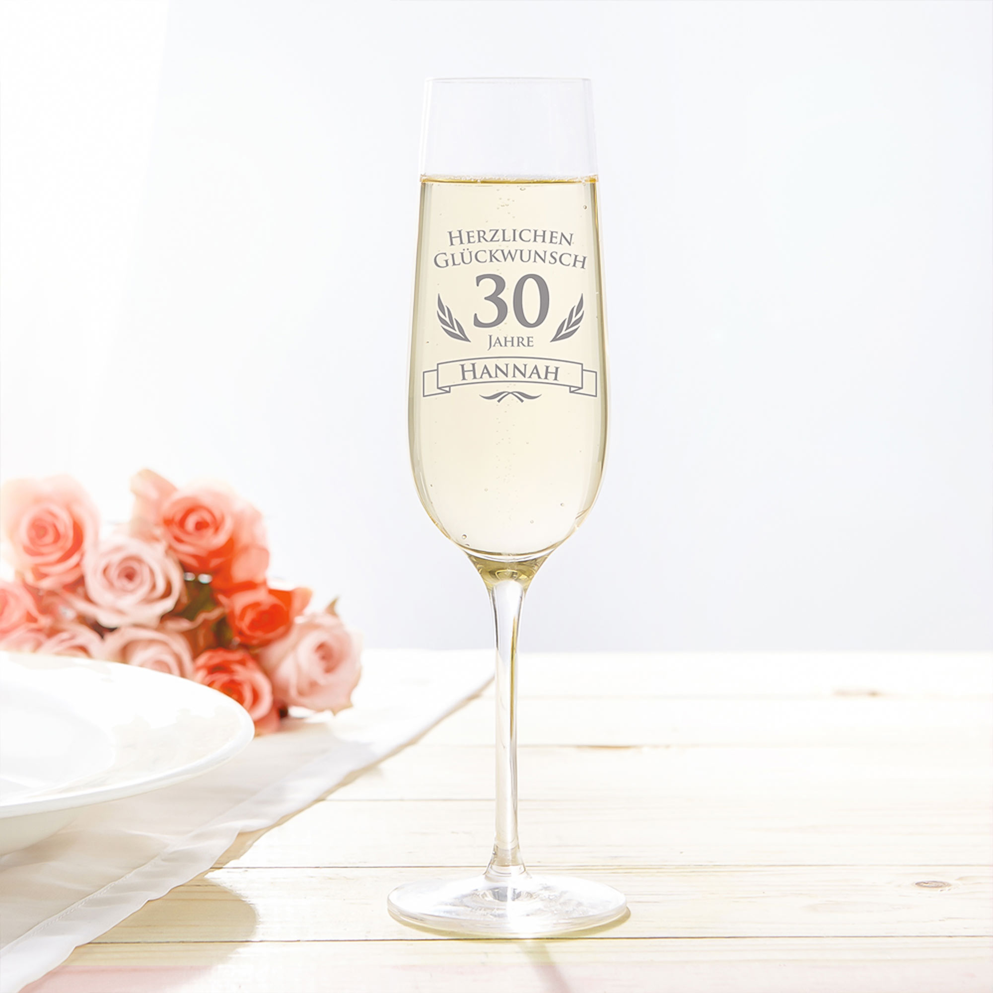 Sektglas zum 30. Geburtstag Sektglas zum 30. Geburtstag