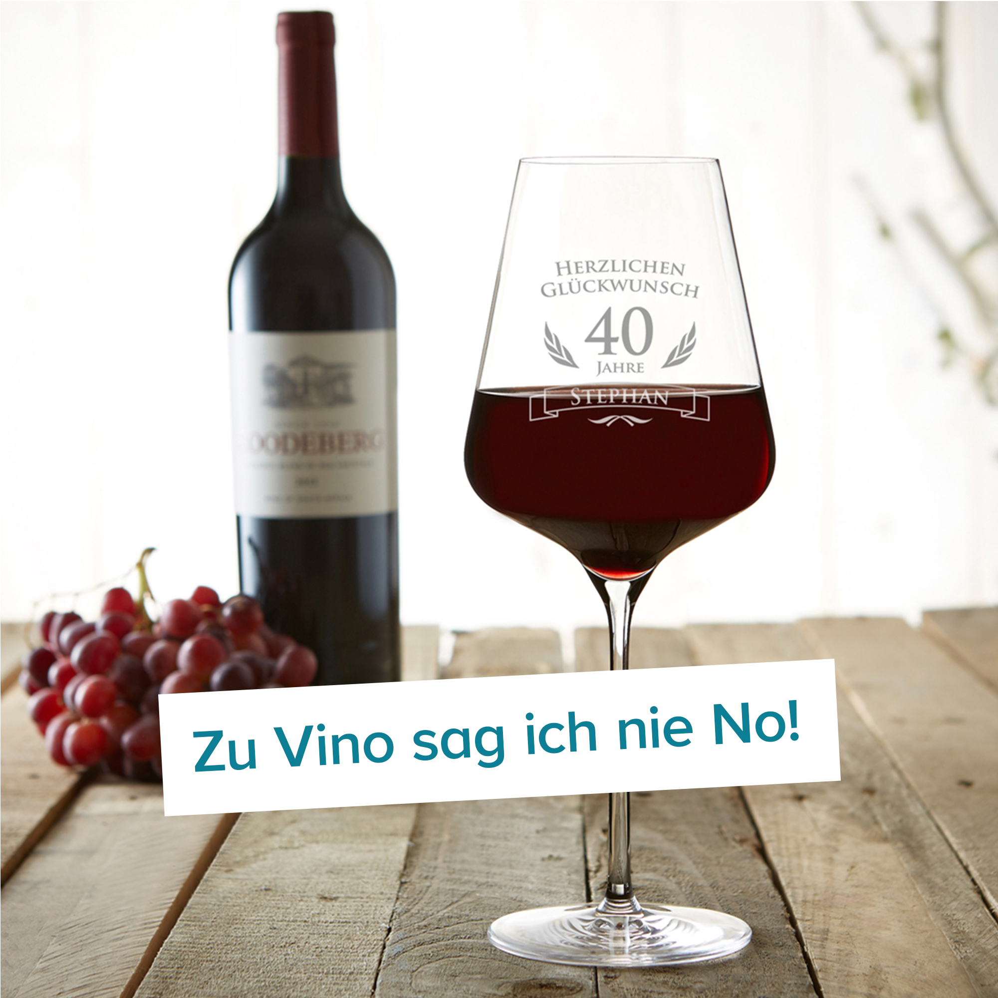 Weinglas zum 40. Geburtstag 1381 - 6