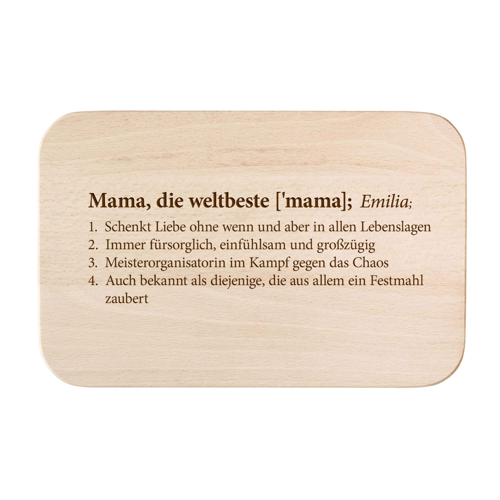 Frühstücksbrettchen Set mit Gravur - Definition Eltern - Personalisiert Frühstücksbrettchen Set mit Gravur - Definition Eltern - Personalisiert
