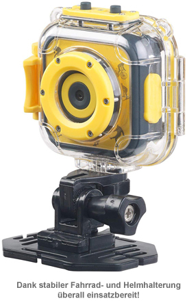 Kinderkamera HD - Action Cam mit Unterwassergehäuse 3541 - 4