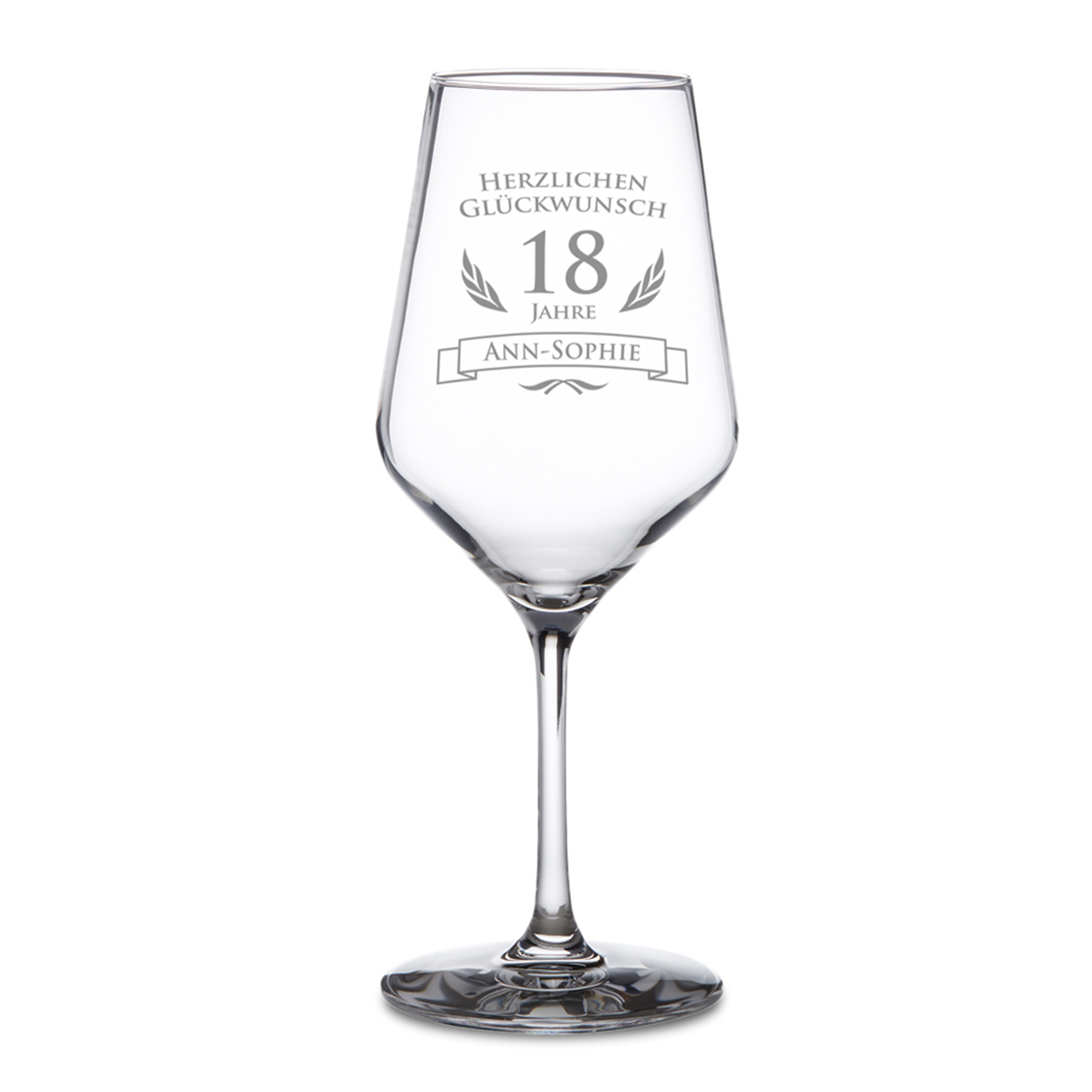 Weißweinglas zum 18. Geburtstag 2194 - 1