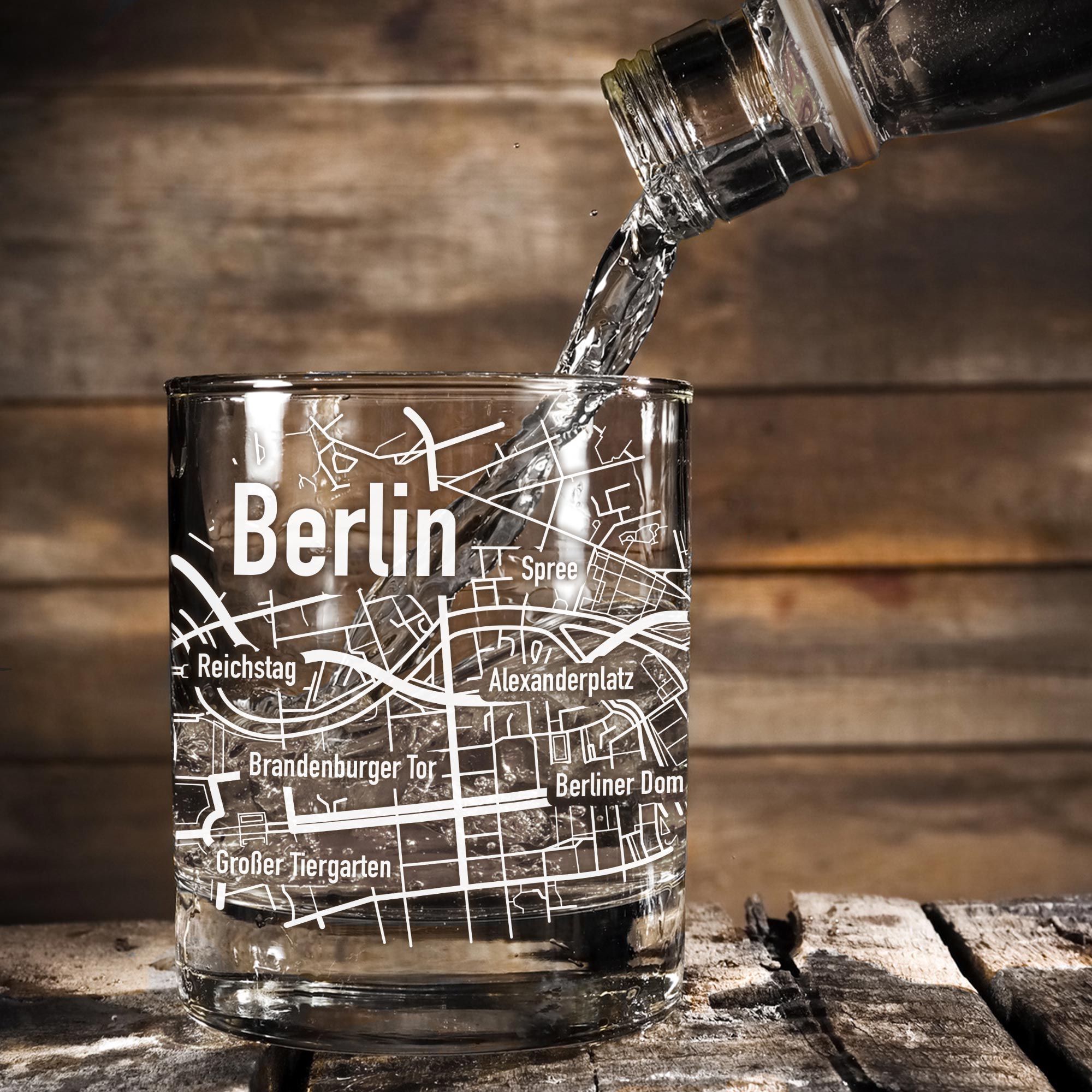  Whiskyglas mit Gravur - Berlin