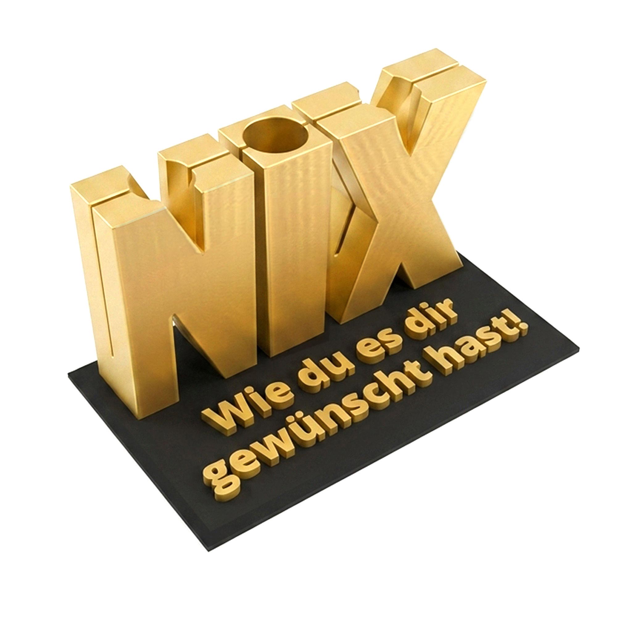 Das Nix Geschenk Gold - Geschenkverpackung für Geld & Gutscheine Das Nix Geschenk Gold - Geschenkverpackung für Geld & Gutscheine
