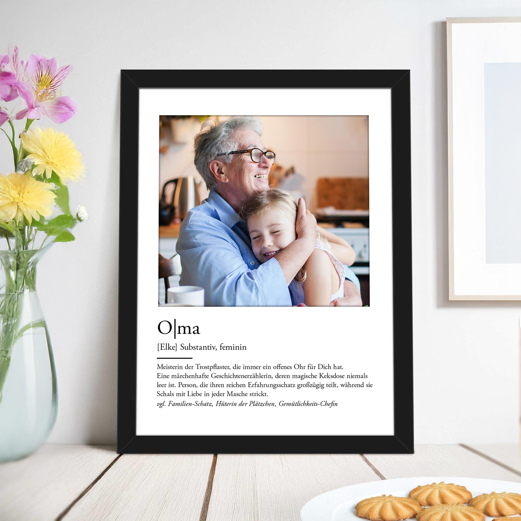 Definition Oma - personalisiertes Bild mit Foto