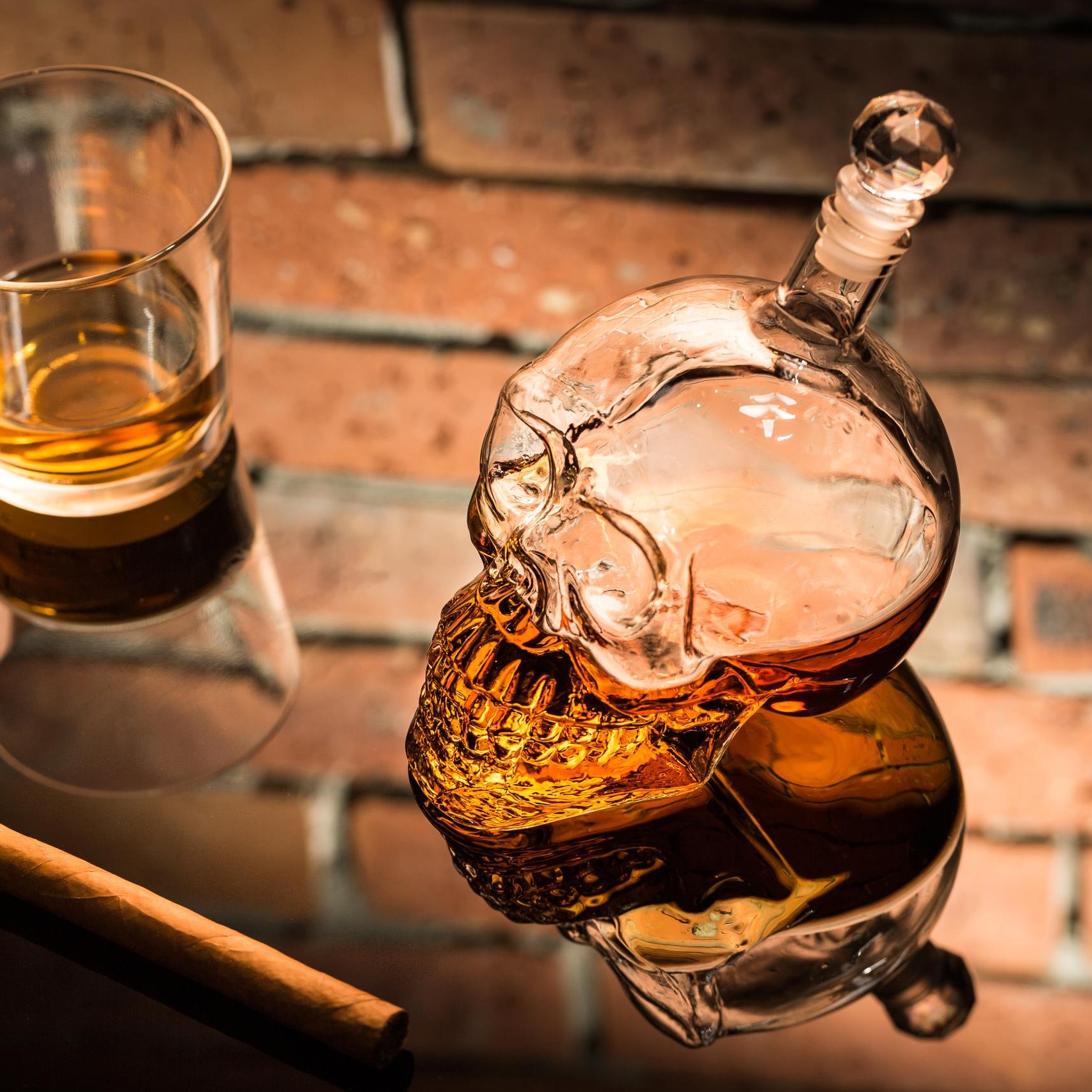 Whisky Karaffe Totenkopf Whisky Karaffe Totenkopf