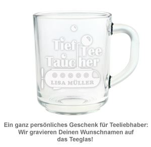 Teetasse mit Gravur - Tiefteetaucher 2757 - 1