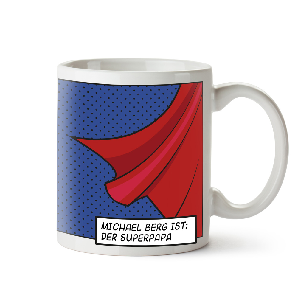 Personalisierte Supercape Tasse - Papa 2288 - 2