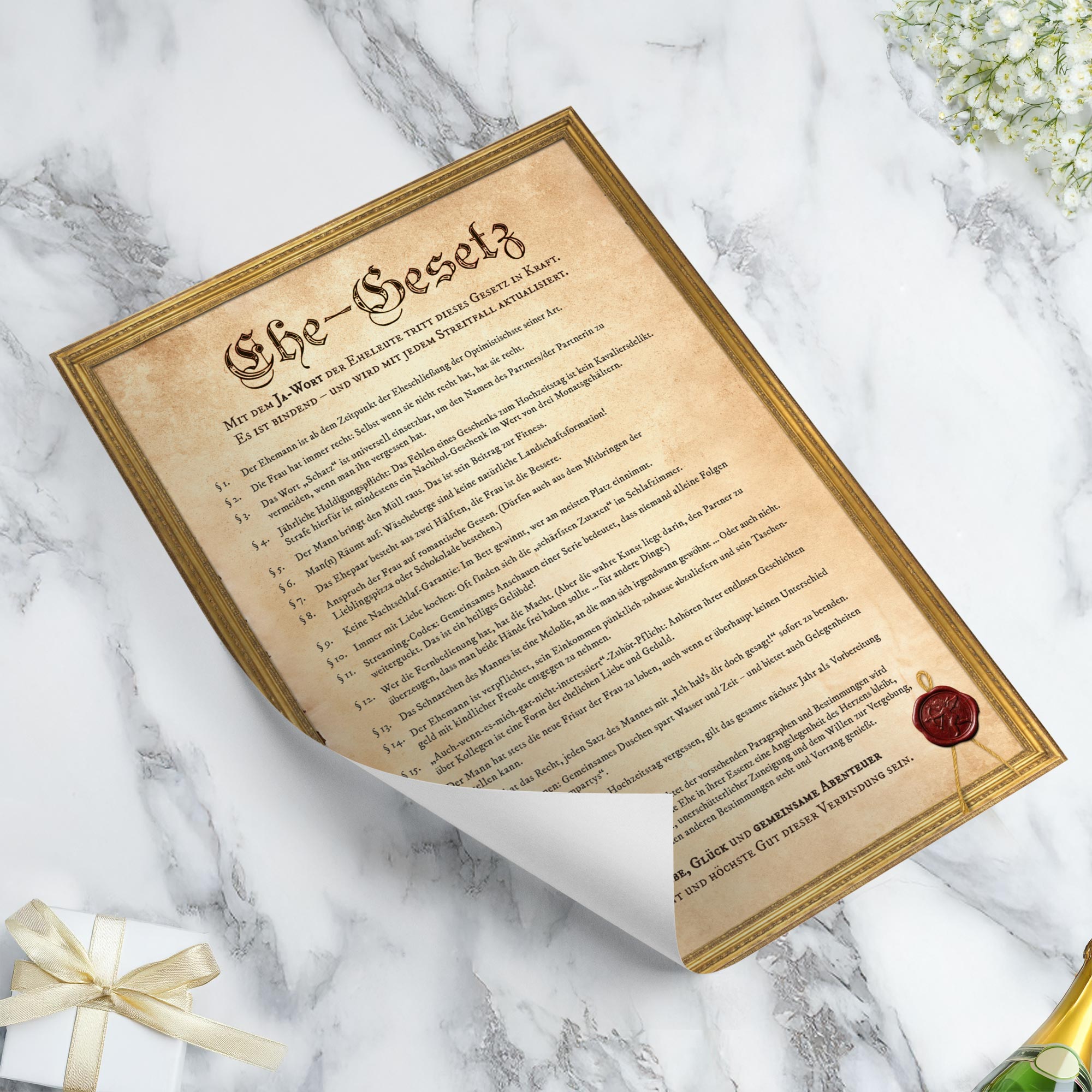 Ehegesetz Poster XXL - Historisch Ehegesetz Poster XXL - Historisch