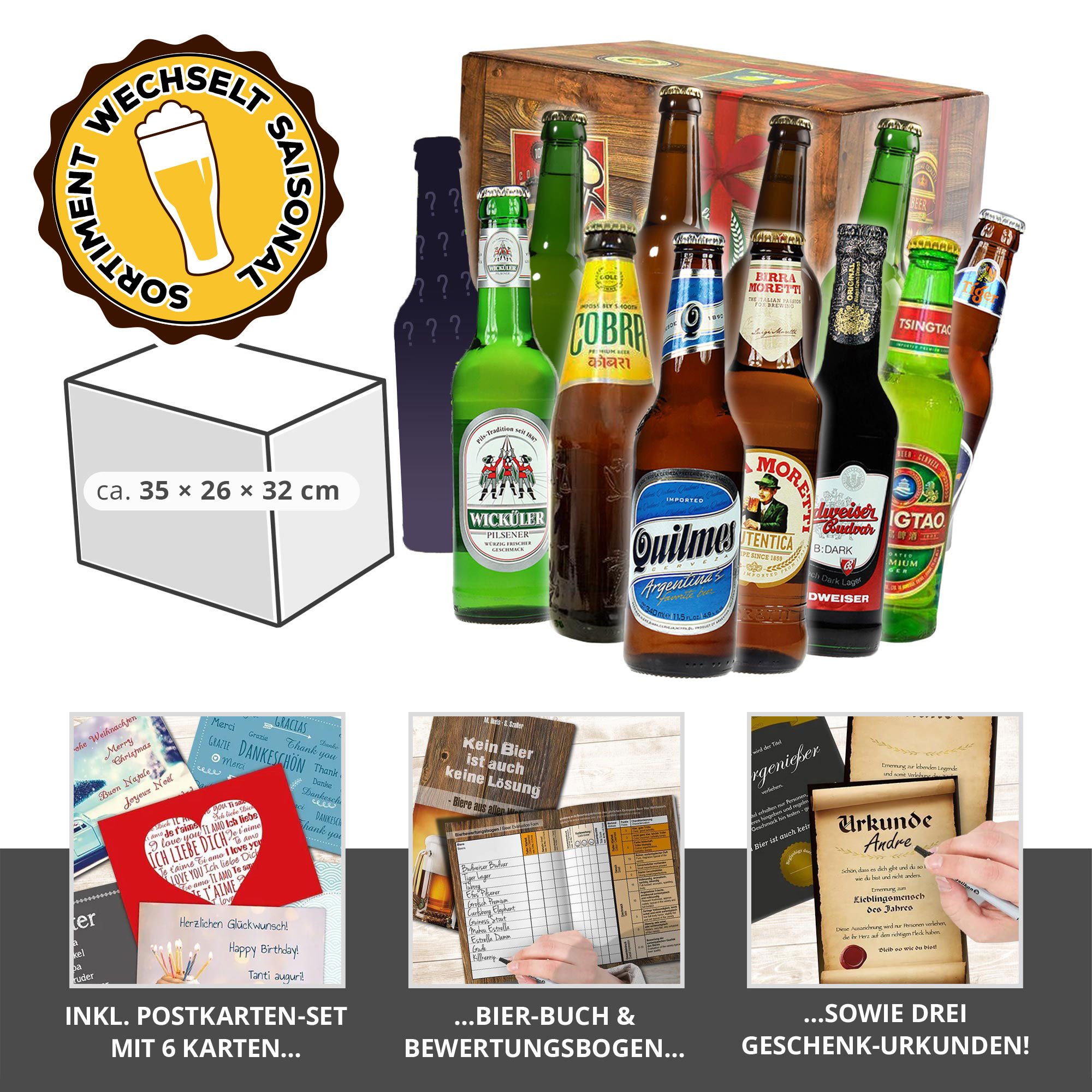 Bier Weltreise XL - 12er Geschenkbox