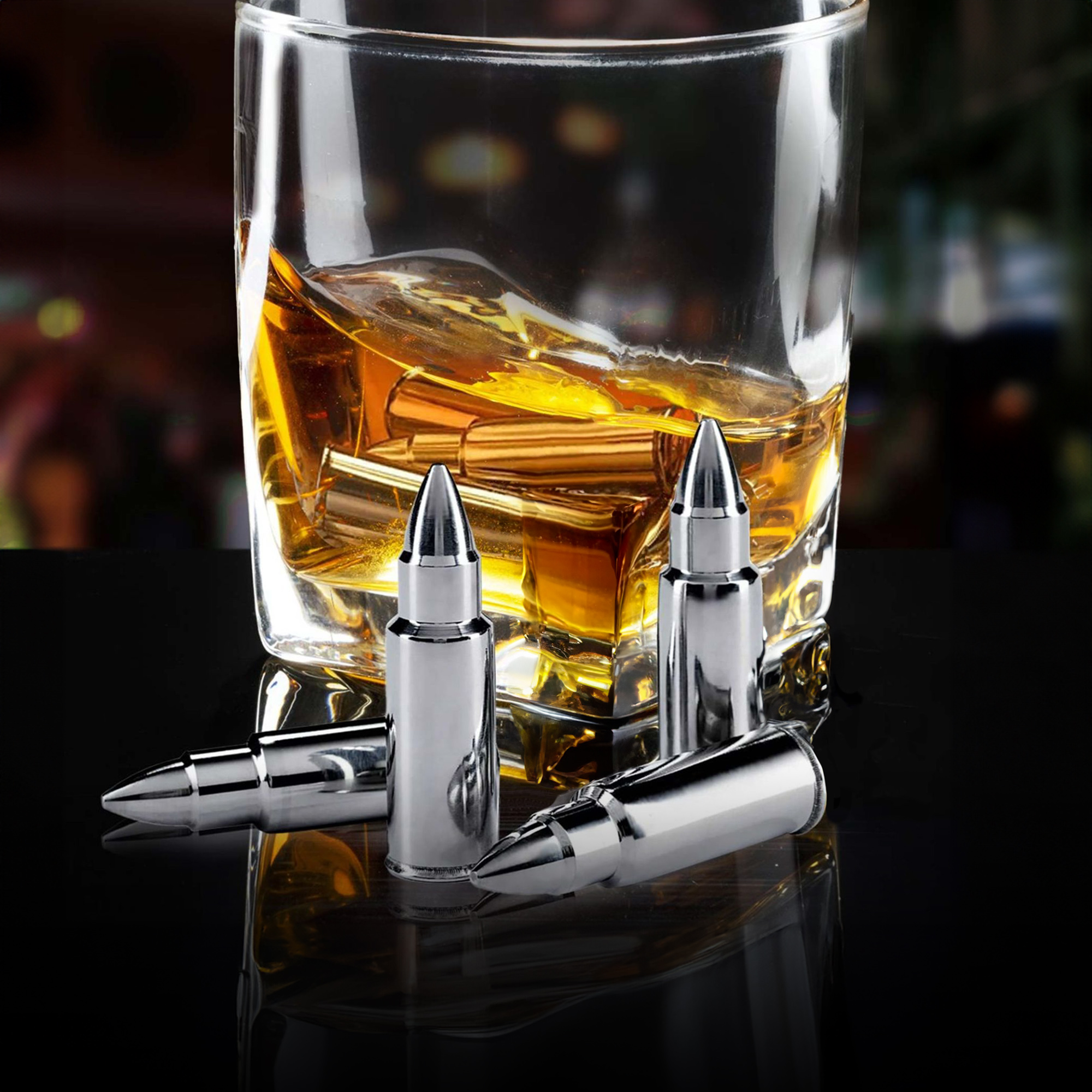 Eiswürfel Patronen aus Metall