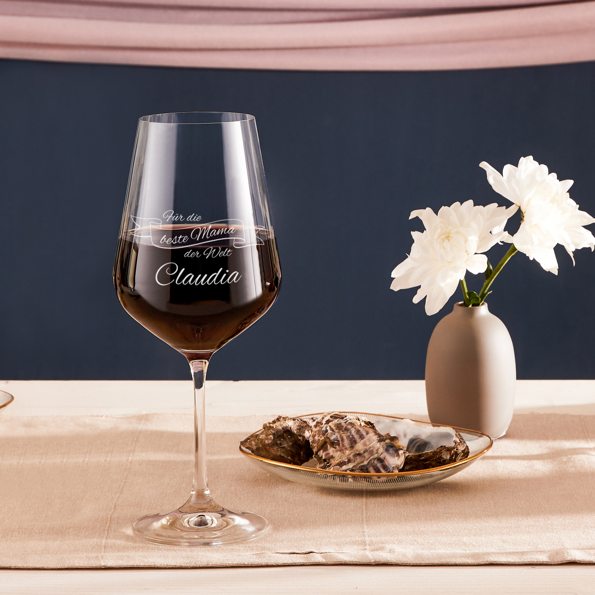 Weinglas mit Gravur - Beste Mama 1371 - 6