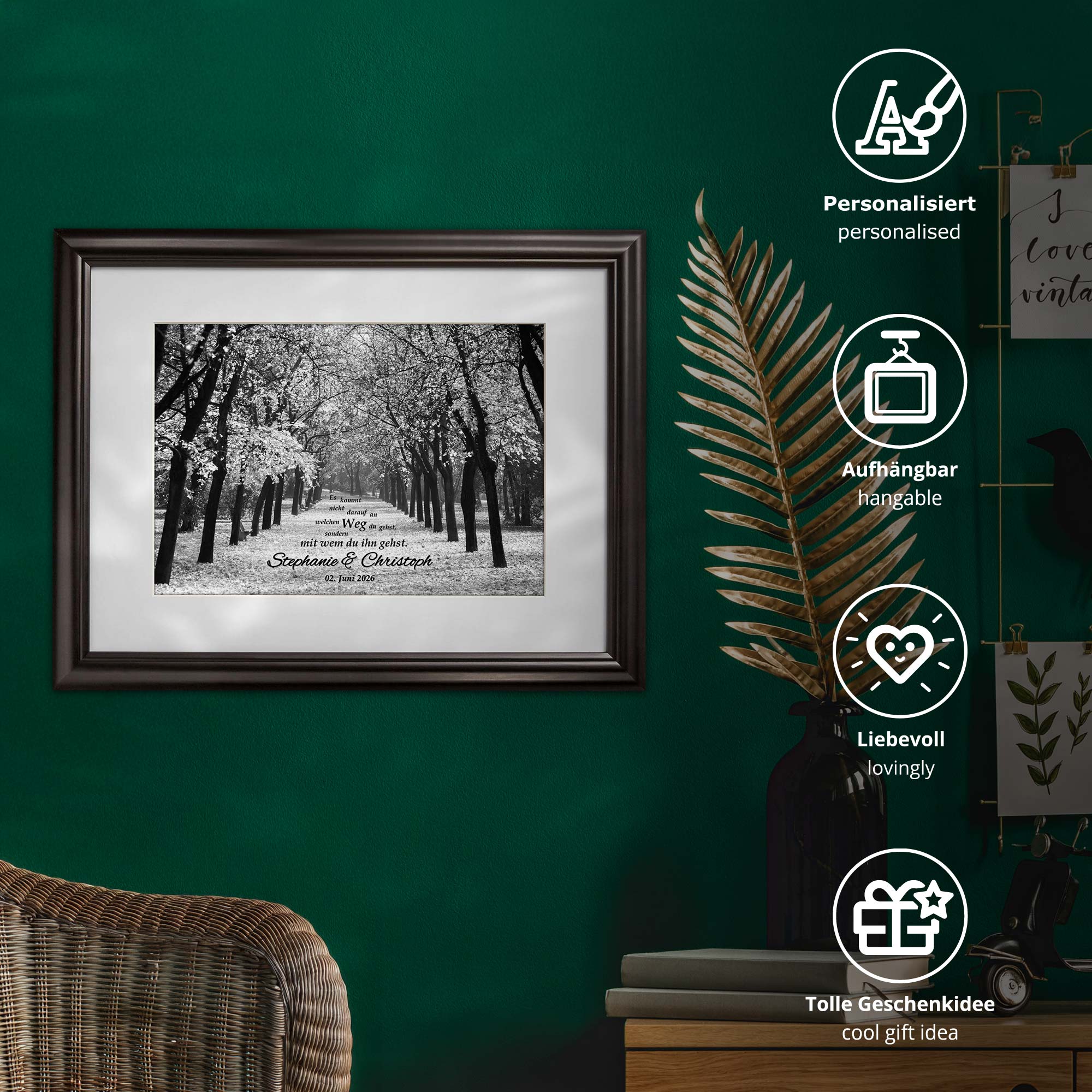 Gemeinsamer Weg - personalisiertes Bild
